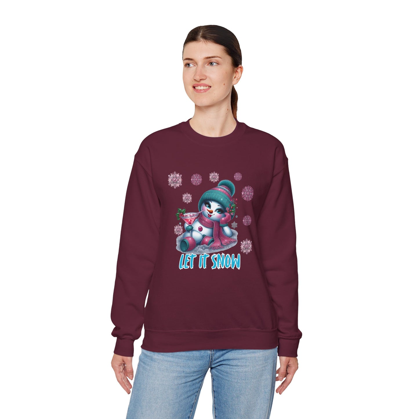 Let It Snow Shirt – Glam Snowwoman Christmas Tee