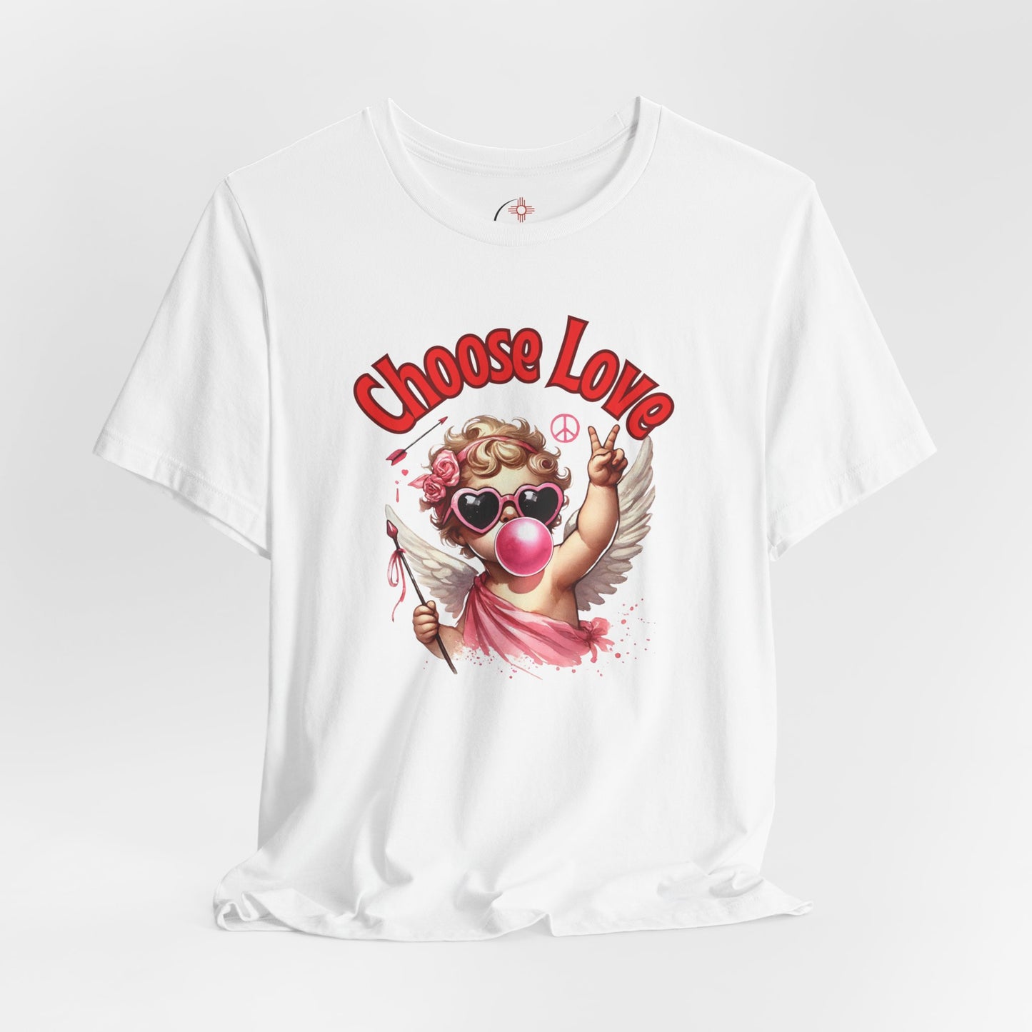 Choose Love Cupid T-Shirt – Peace & Love Valentine Graphic Tee