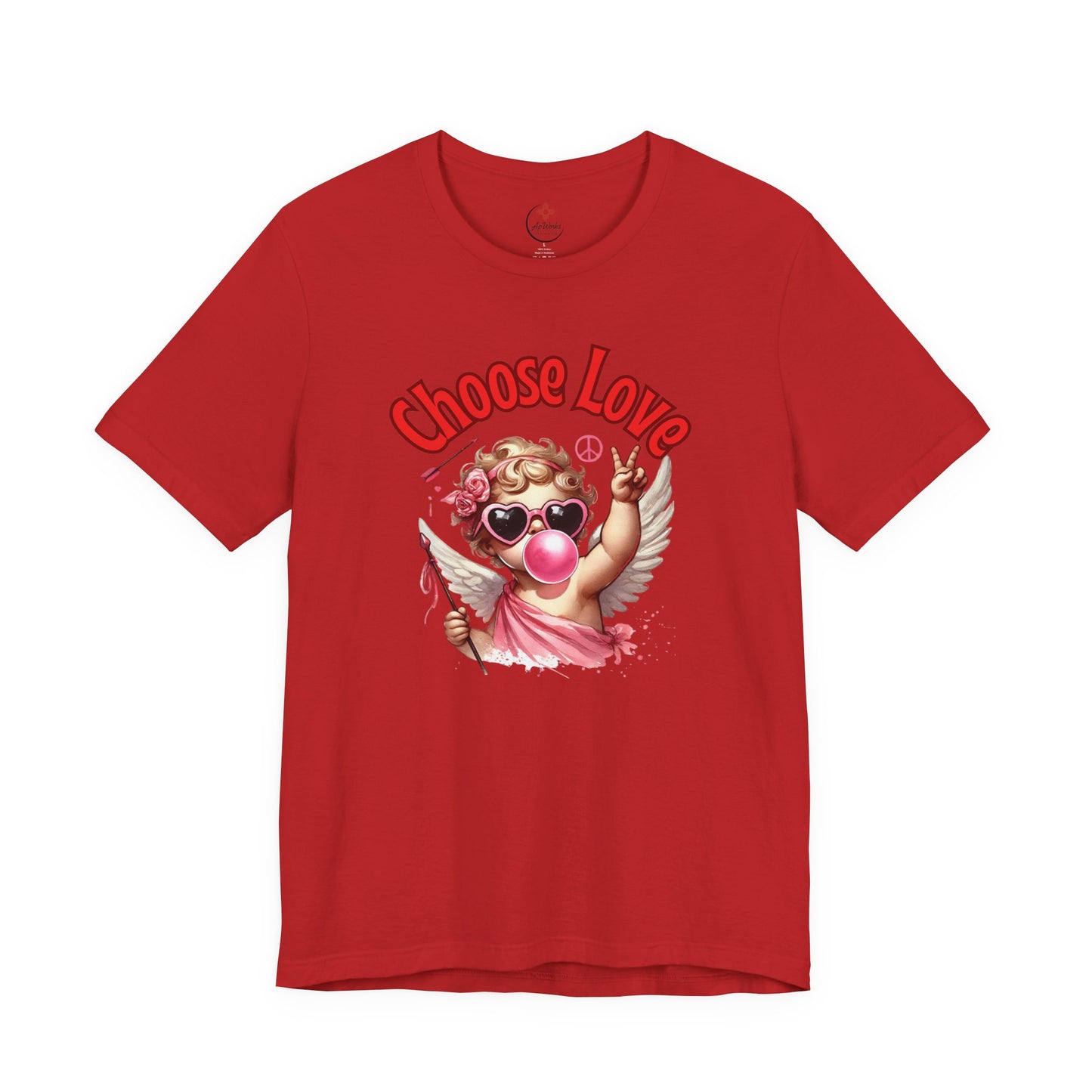 Choose Love Cupid T-Shirt – Peace & Love Valentine Graphic Tee