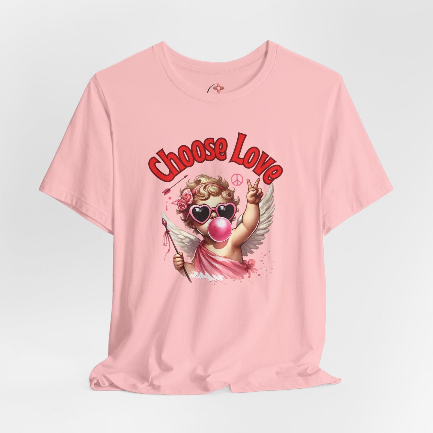 Choose Love Cupid T-Shirt – Peace & Love Valentine Graphic Tee