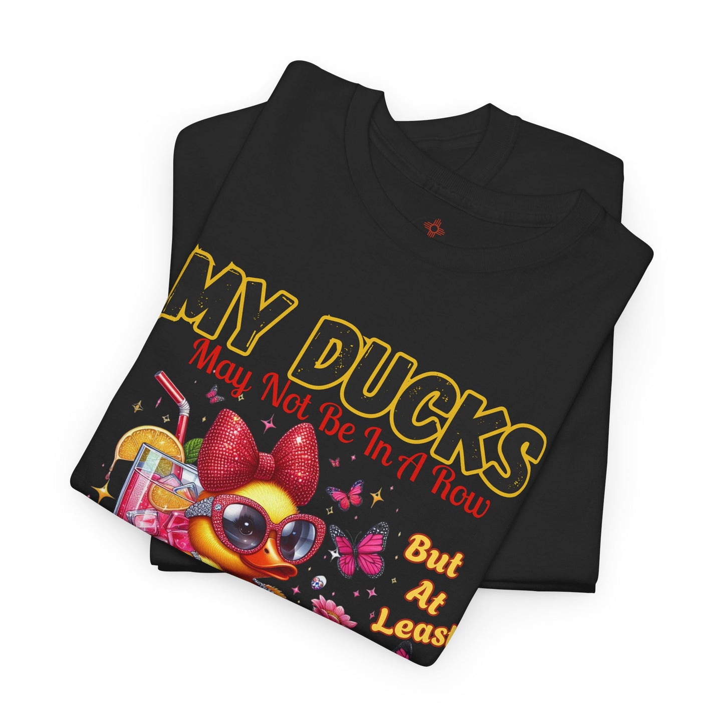 Funny Duck Shirt – “My Ducks May Not Be In A Row But At Least They’re Having Fun” – Cute Summer Graphic Tee – Gildan 5000 Unisex T-Shirt
