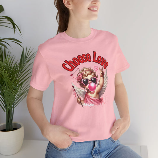 Choose Love Cupid T-Shirt – Peace & Love Valentine Graphic Tee