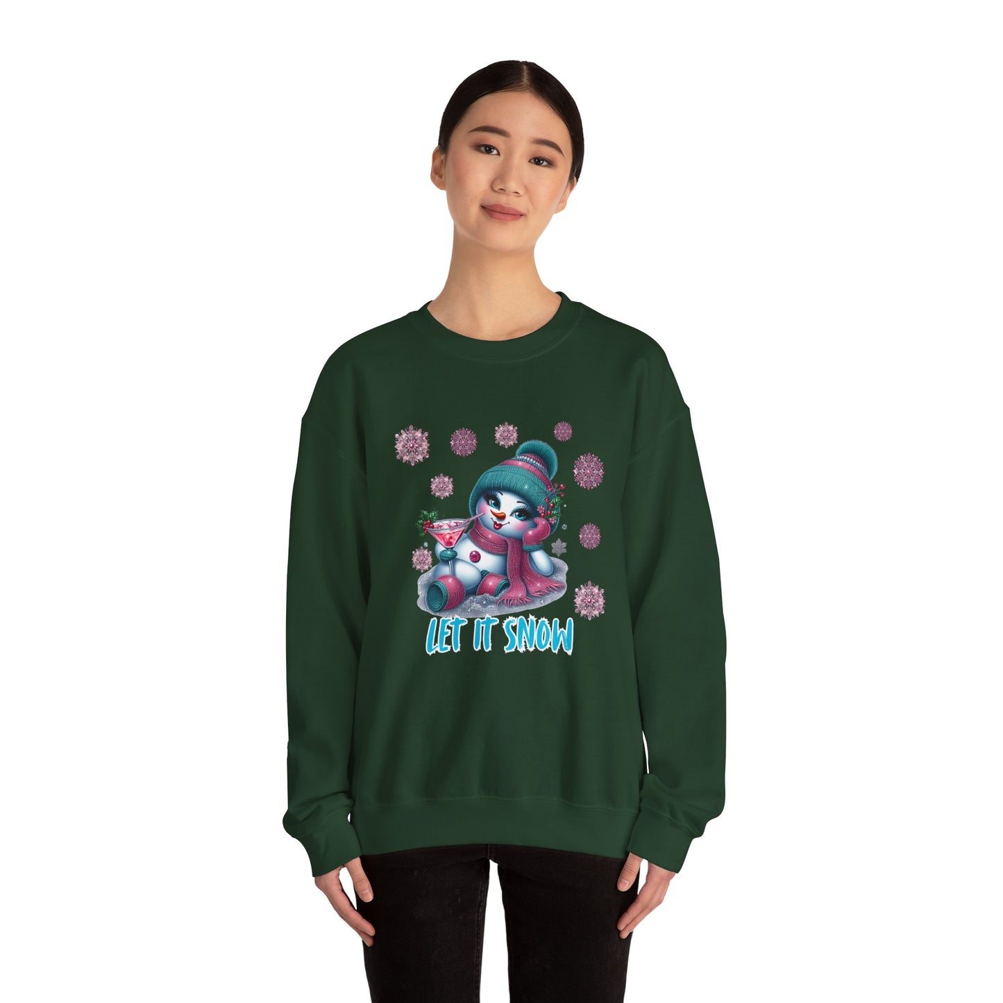 Let It Snow Shirt – Glam Snowwoman Christmas Tee