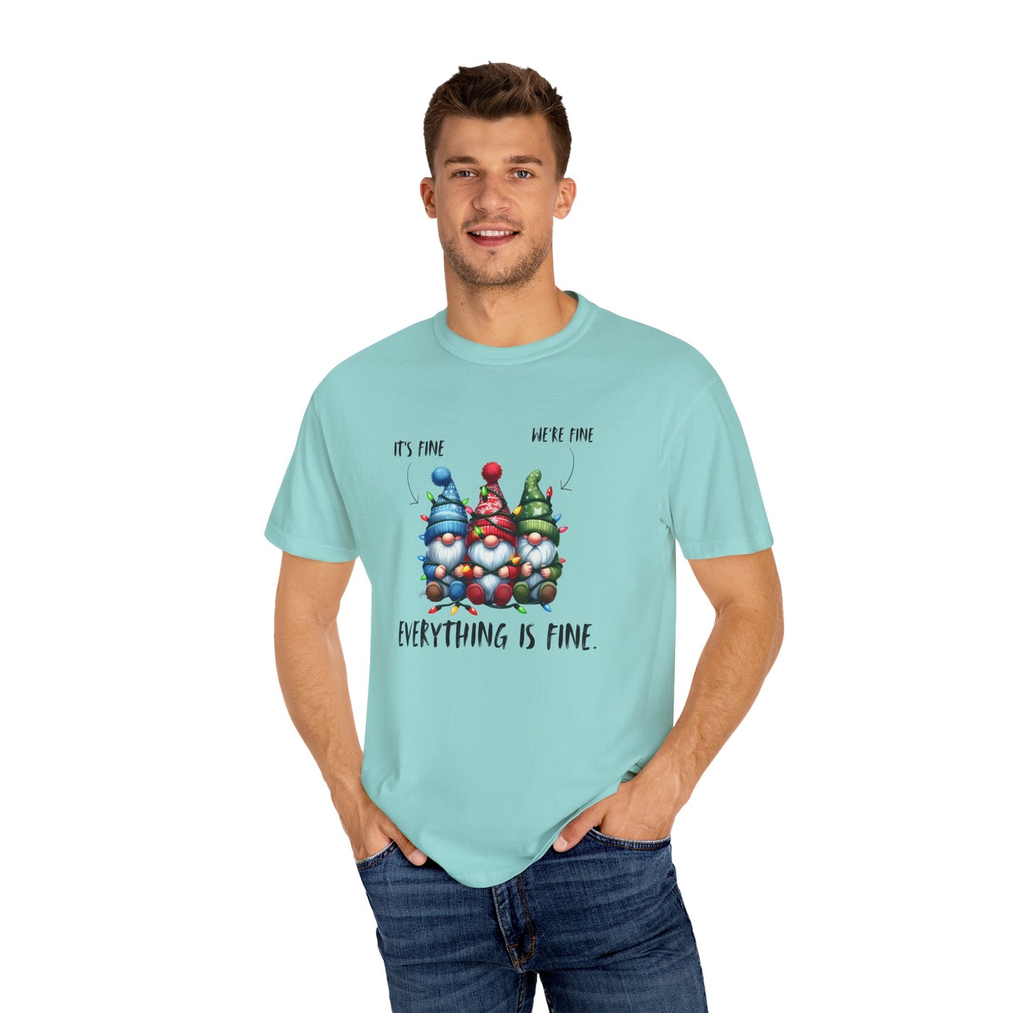 Christmas Gnomes Shirt – Cute Holiday Lights Graphic Tee
