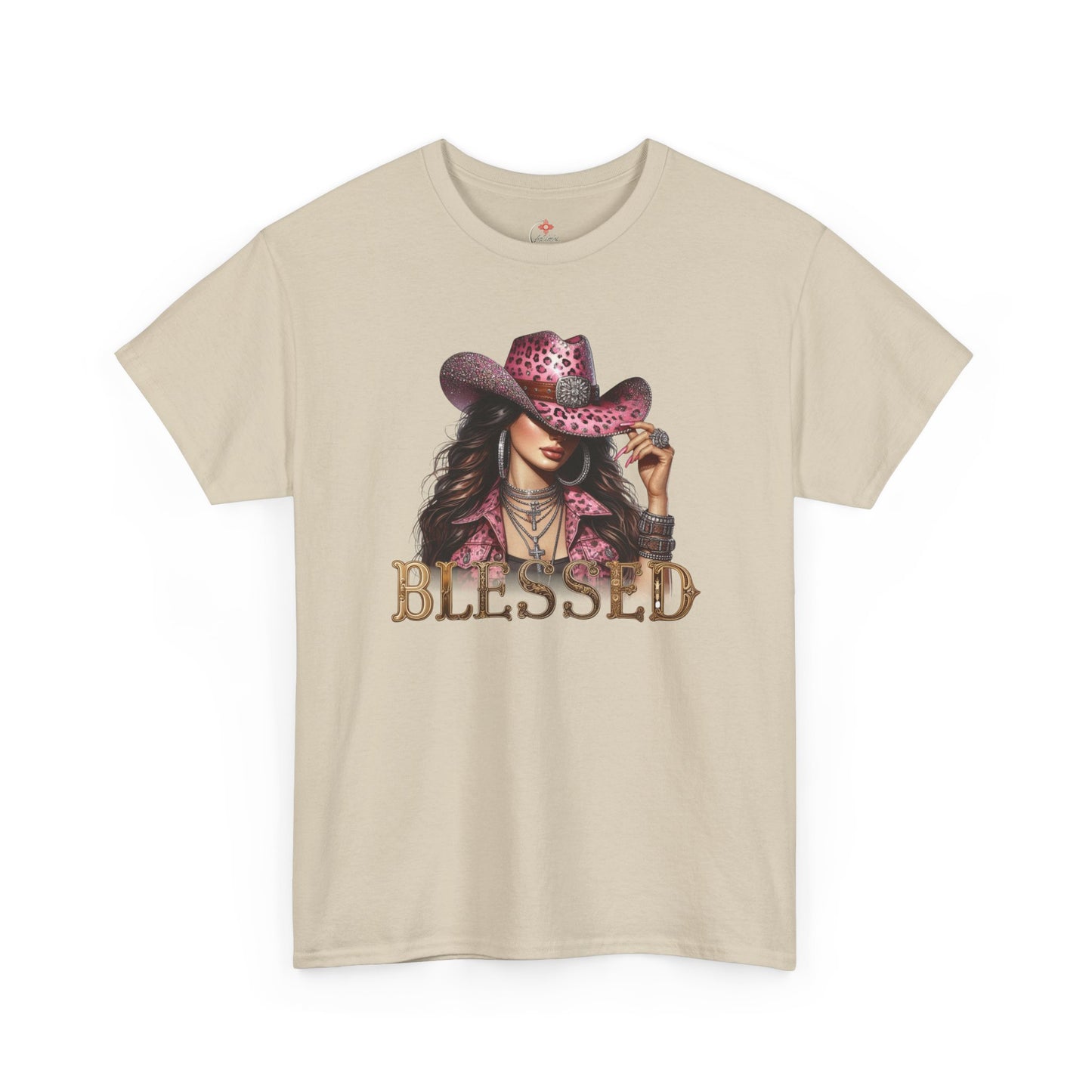 Blessed Cowgirl Shirt – Pink Leopard Western Glam Tee