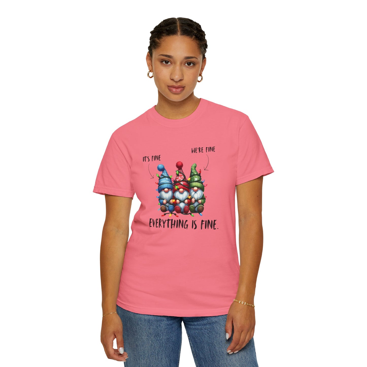 Christmas Gnomes Shirt – Cute Holiday Lights Graphic Tee