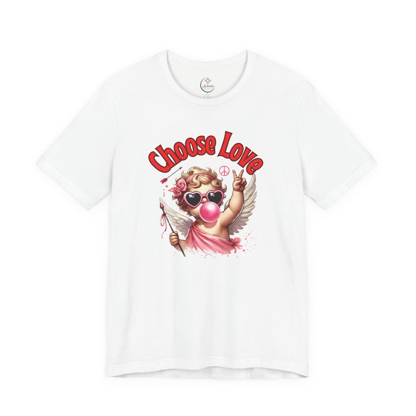 Choose Love Cupid T-Shirt – Peace & Love Valentine Graphic Tee