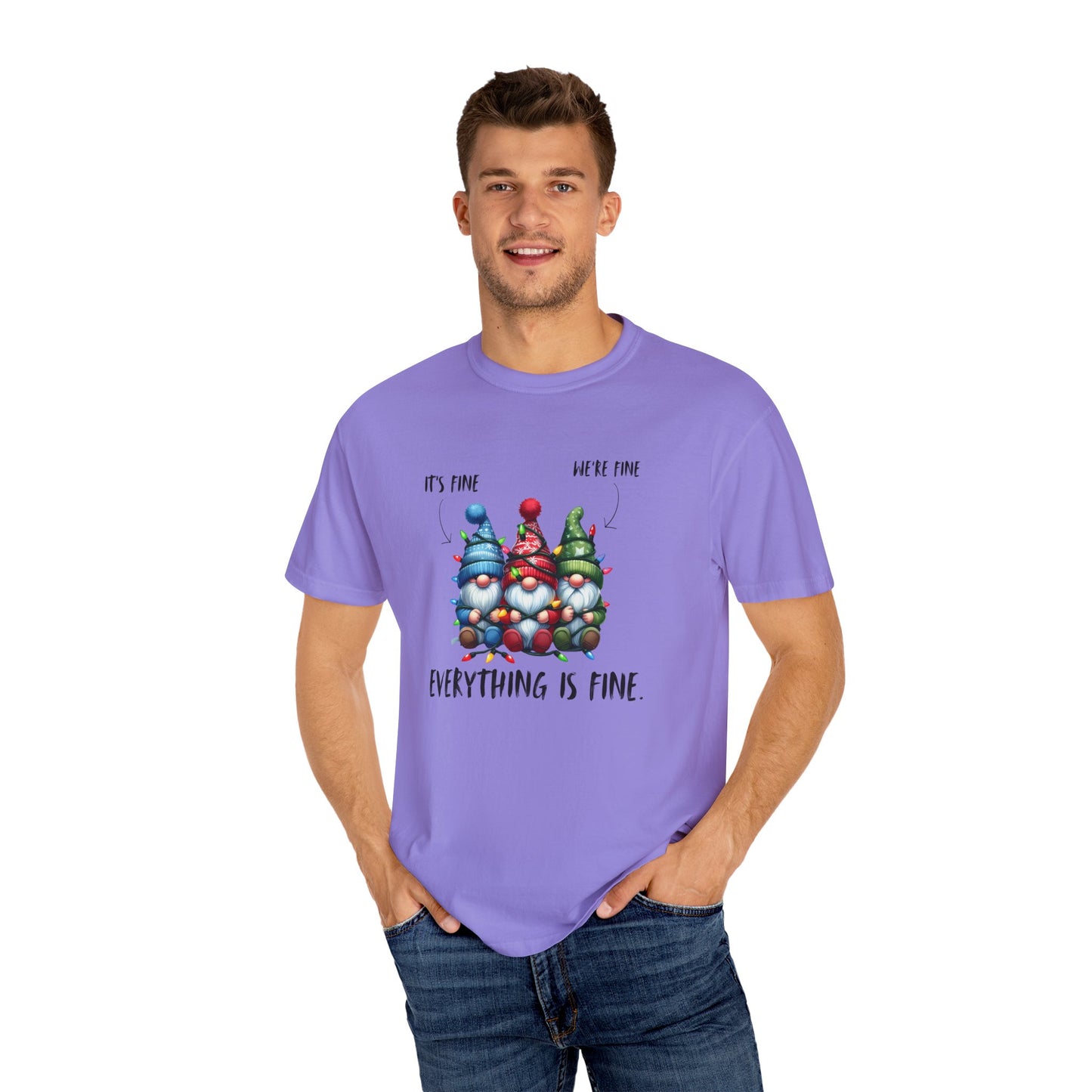 Christmas Gnomes Shirt – Cute Holiday Lights Graphic Tee