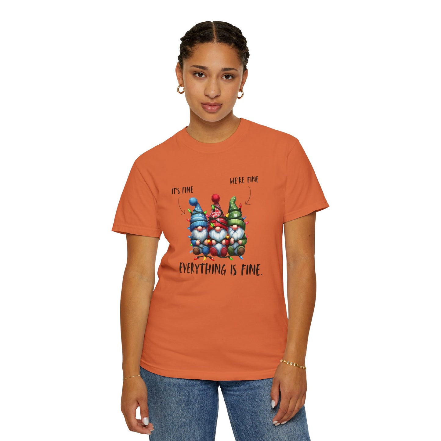Christmas Gnomes Shirt – Cute Holiday Lights Graphic Tee