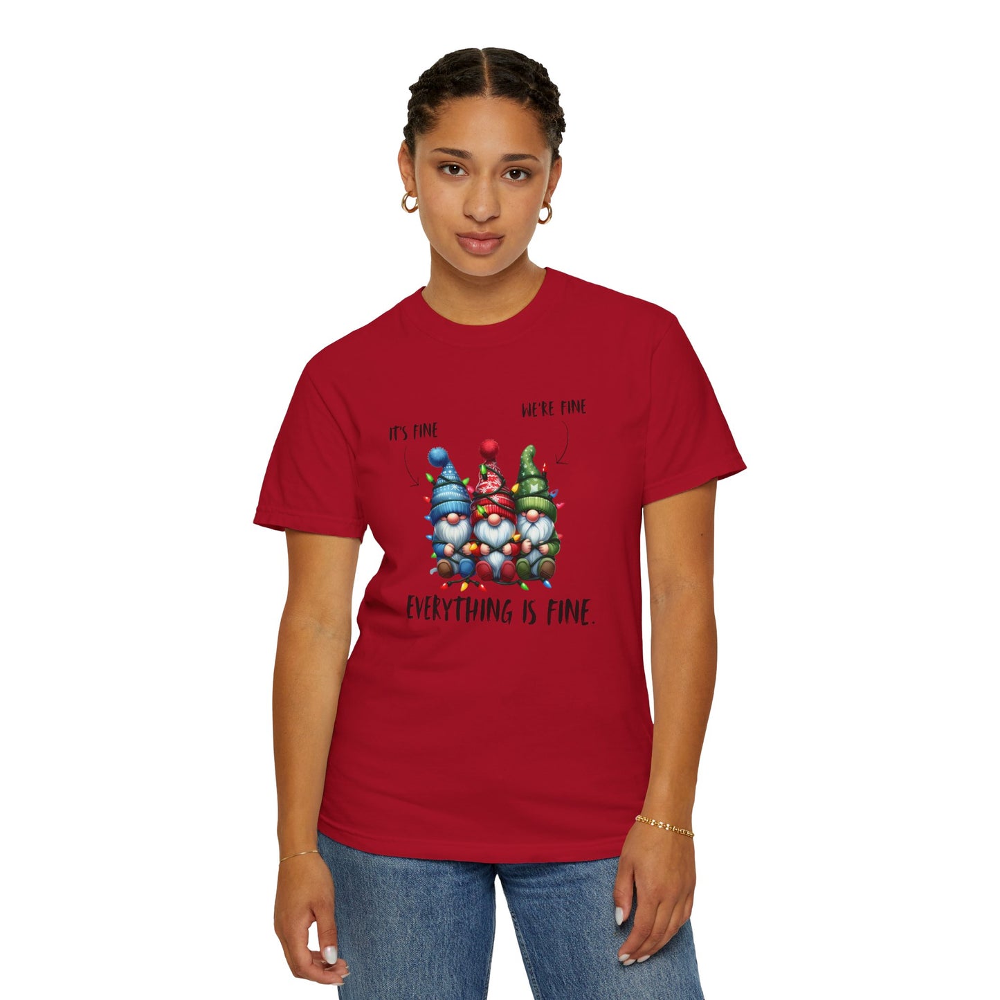 Christmas Gnomes Shirt – Cute Holiday Lights Graphic Tee