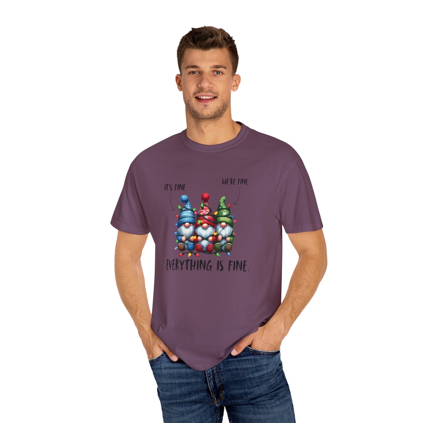 Christmas Gnomes Shirt – Cute Holiday Lights Graphic Tee