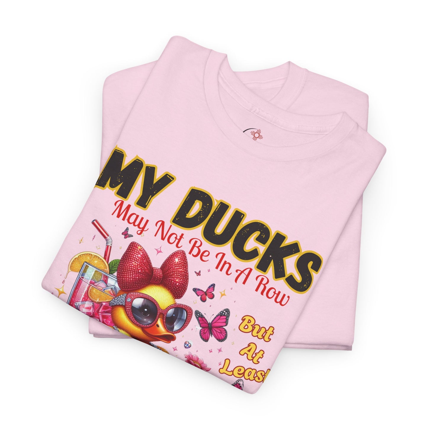Funny Duck Shirt – “My Ducks May Not Be In A Row But At Least They’re Having Fun” – Cute Summer Graphic Tee – Gildan 5000 Unisex T-Shirt