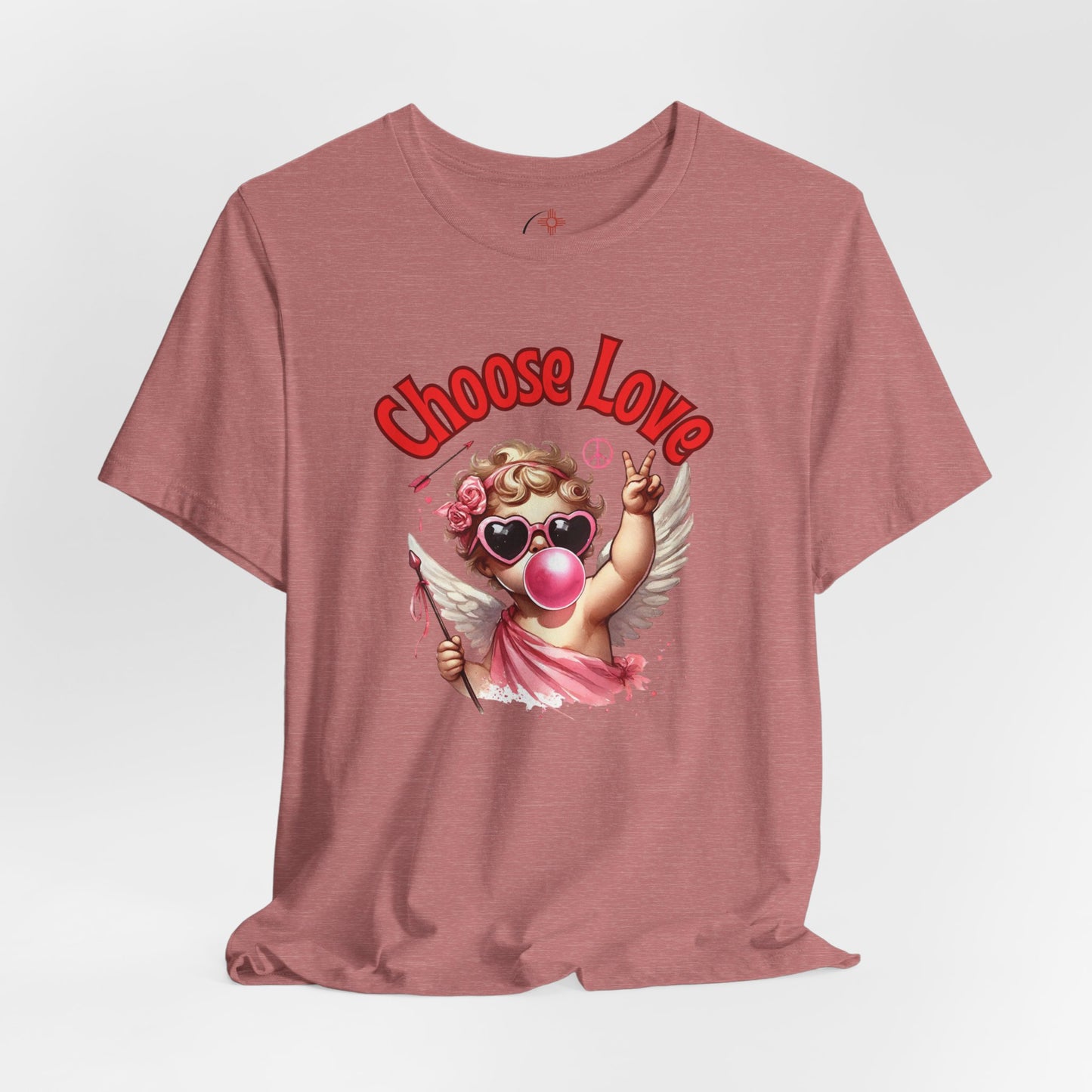 Choose Love Cupid T-Shirt – Peace & Love Valentine Graphic Tee