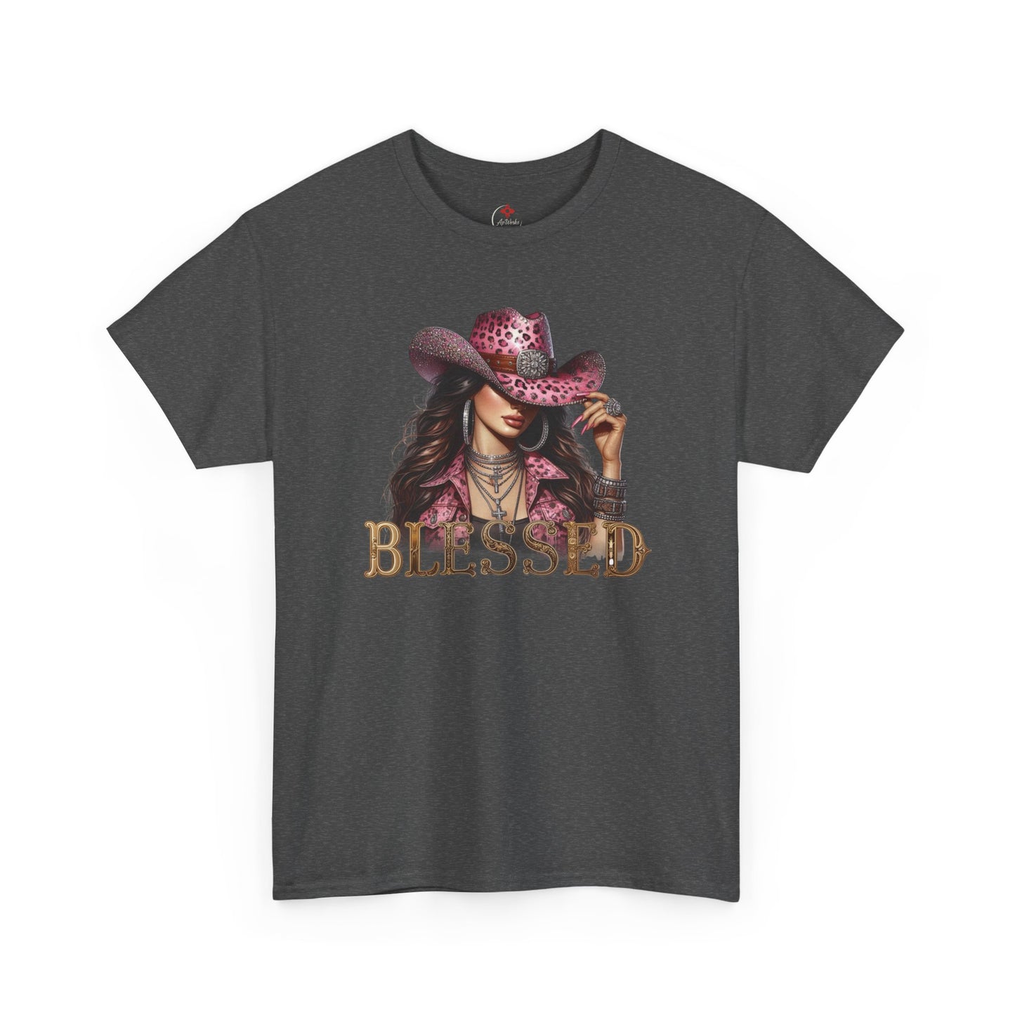 Blessed Cowgirl Shirt – Pink Leopard Western Glam Tee