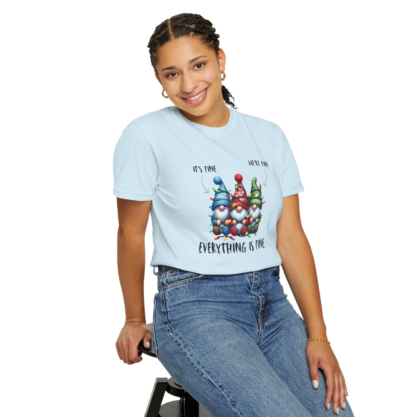 Christmas Gnomes Shirt – Cute Holiday Lights Graphic Tee