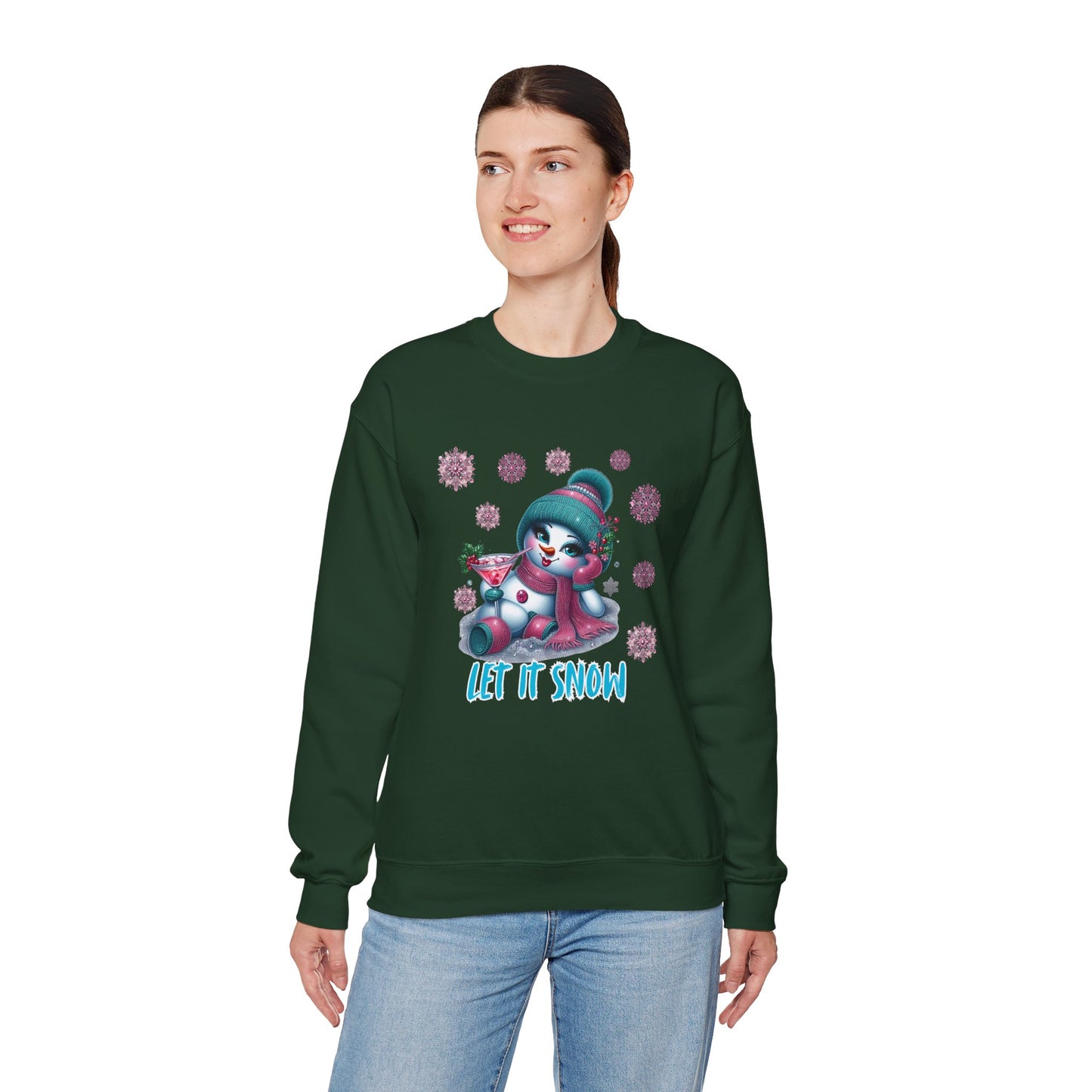 Let It Snow Shirt – Glam Snowwoman Christmas Tee