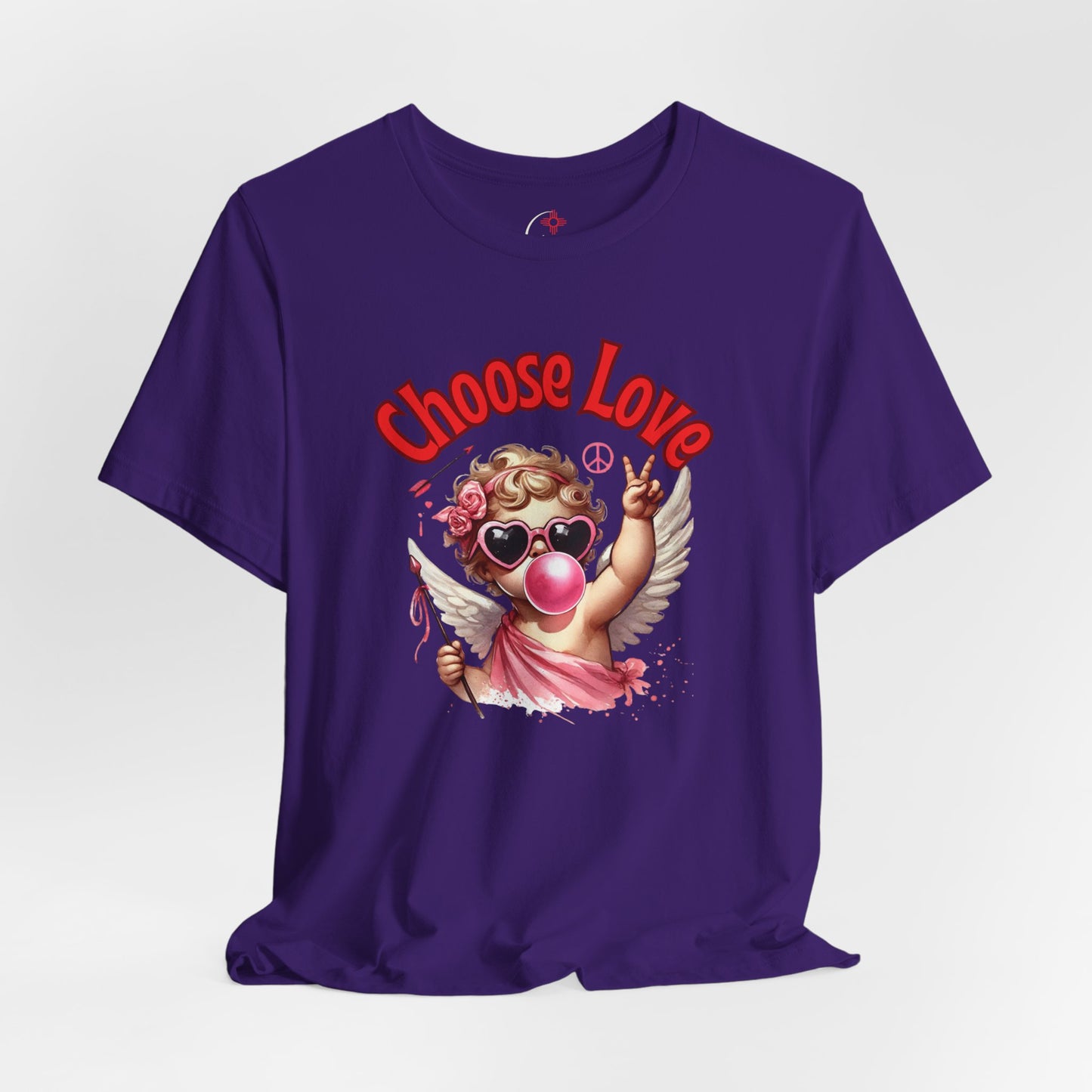 Choose Love Cupid T-Shirt – Peace & Love Valentine Graphic Tee