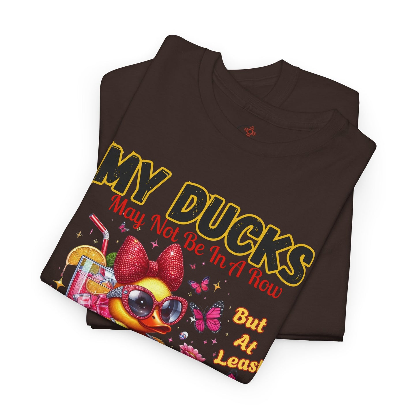 Funny Duck Shirt – “My Ducks May Not Be In A Row But At Least They’re Having Fun” – Cute Summer Graphic Tee – Gildan 5000 Unisex T-Shirt