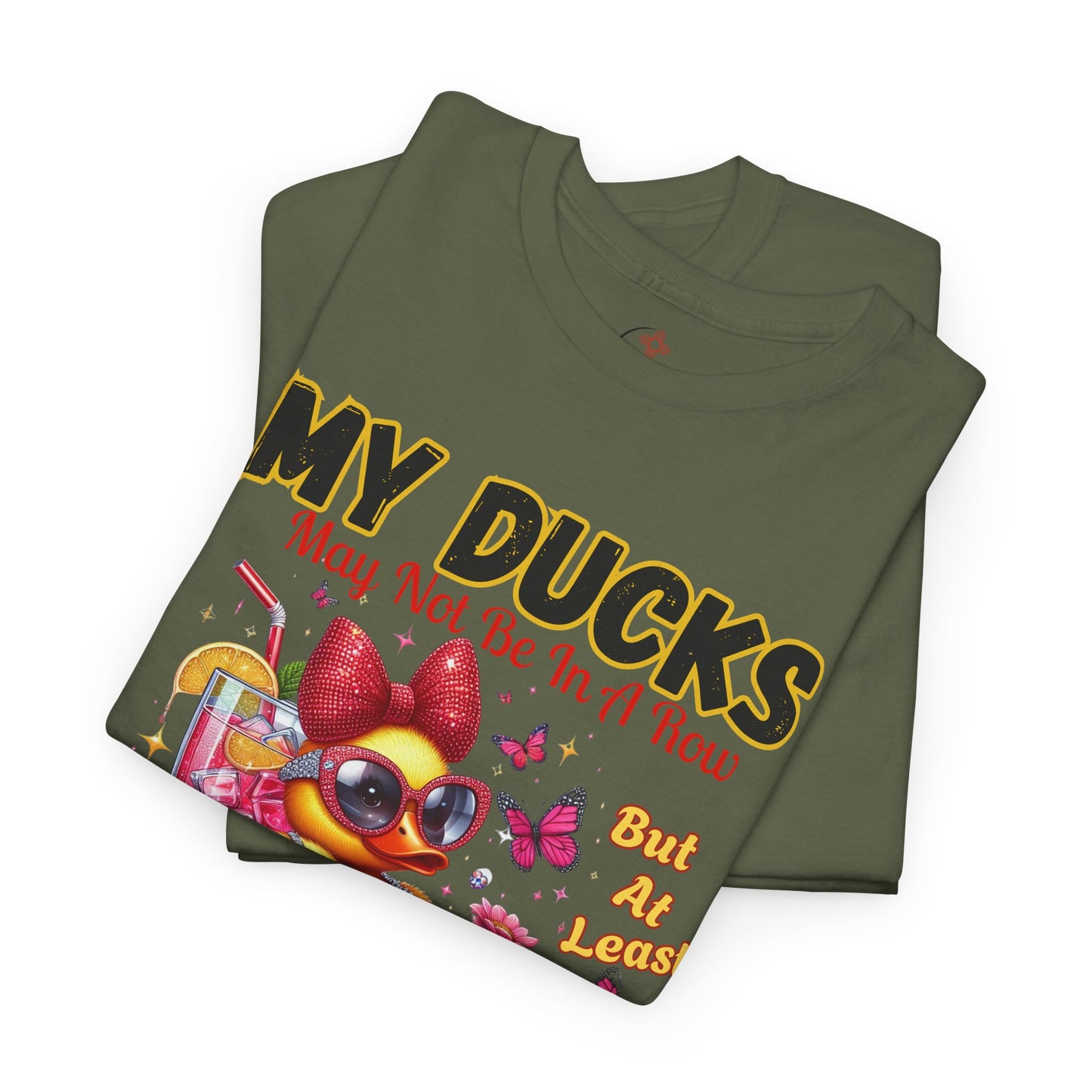 Funny Duck Shirt – “My Ducks May Not Be In A Row But At Least They’re Having Fun” – Cute Summer Graphic Tee – Gildan 5000 Unisex T-Shirt