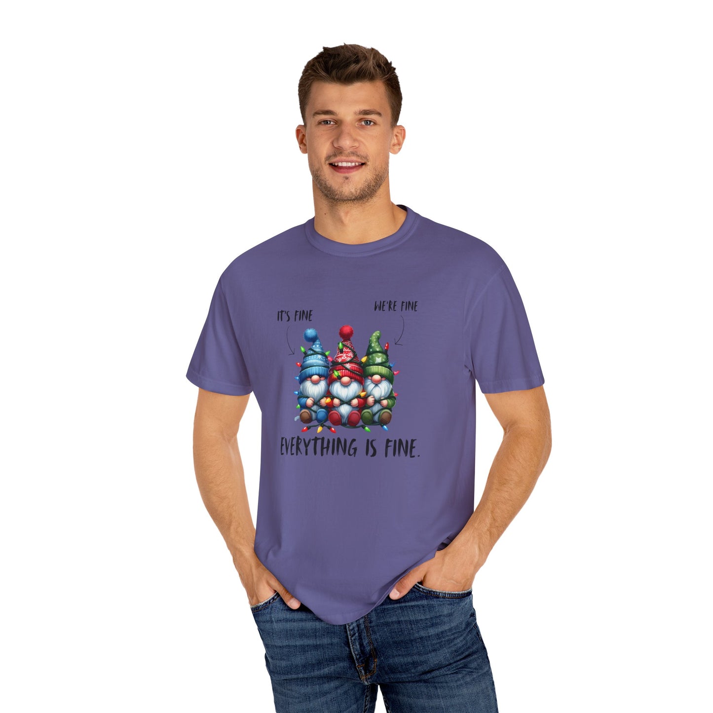 Christmas Gnomes Shirt – Cute Holiday Lights Graphic Tee