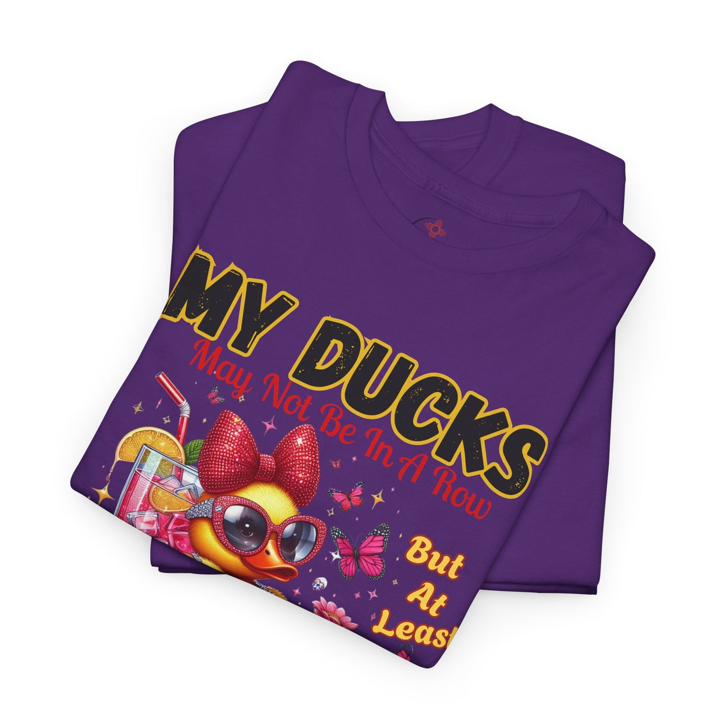 Funny Duck Shirt – “My Ducks May Not Be In A Row But At Least They’re Having Fun” – Cute Summer Graphic Tee – Gildan 5000 Unisex T-Shirt