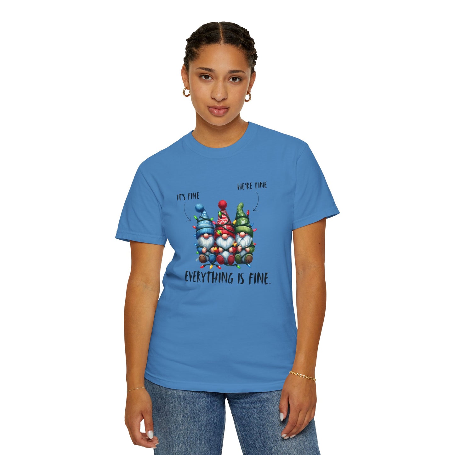 Christmas Gnomes Shirt – Cute Holiday Lights Graphic Tee
