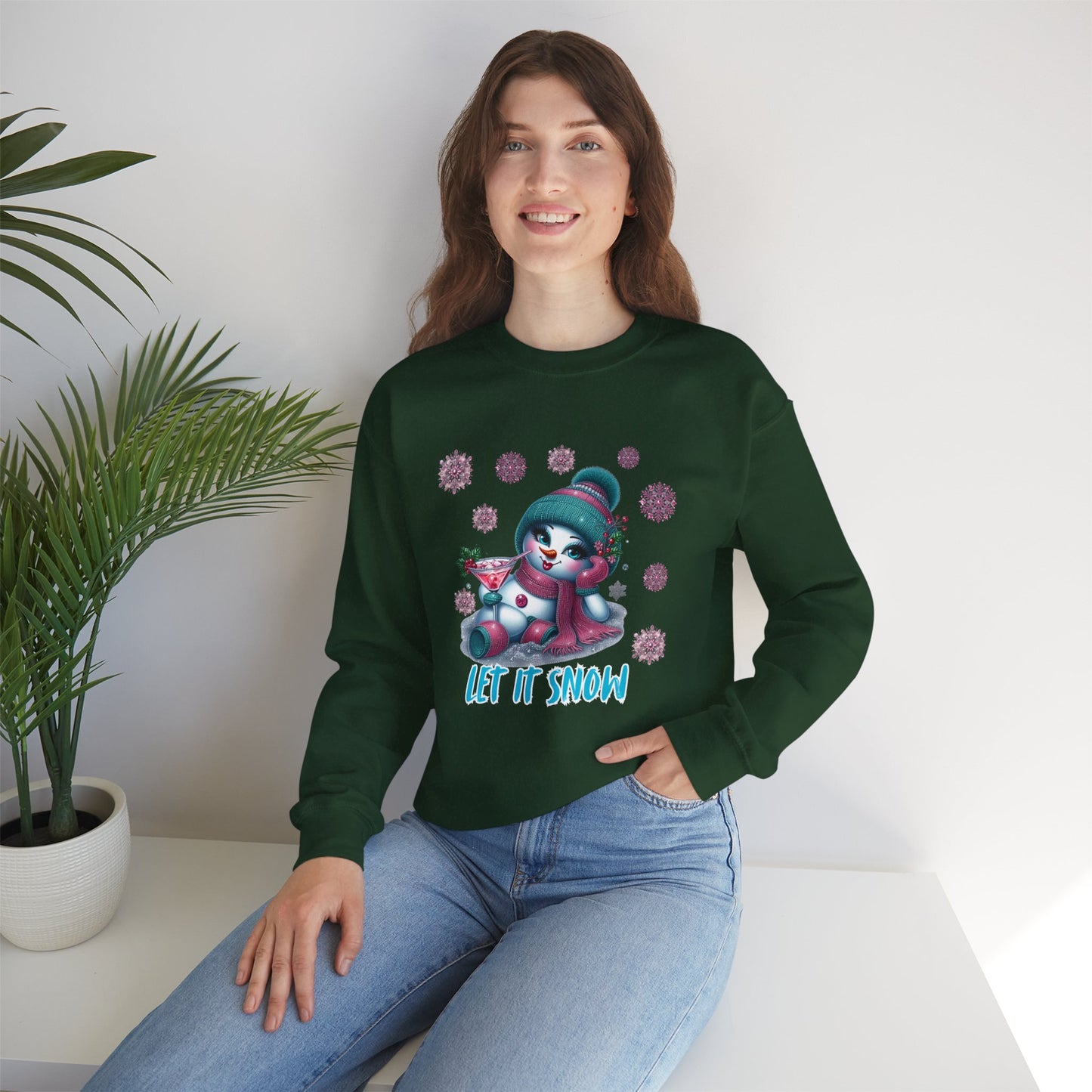 Let It Snow Shirt – Glam Snowwoman Christmas Tee