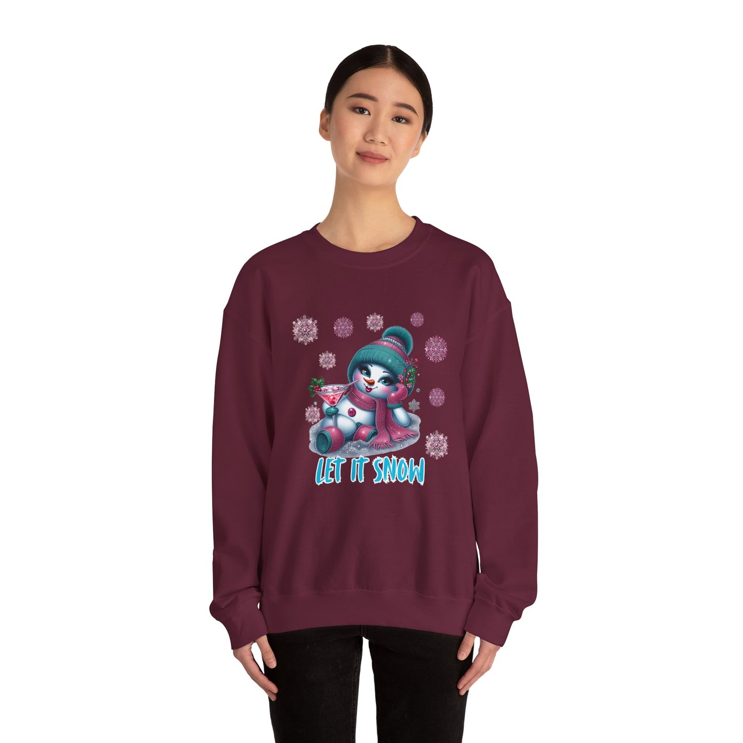 Let It Snow Shirt – Glam Snowwoman Christmas Tee