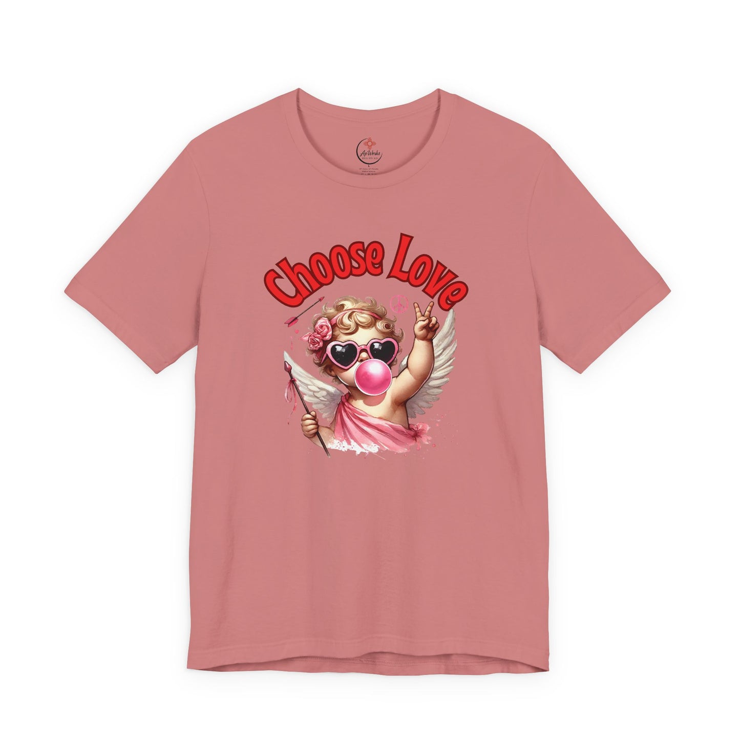 Choose Love Cupid T-Shirt – Peace & Love Valentine Graphic Tee