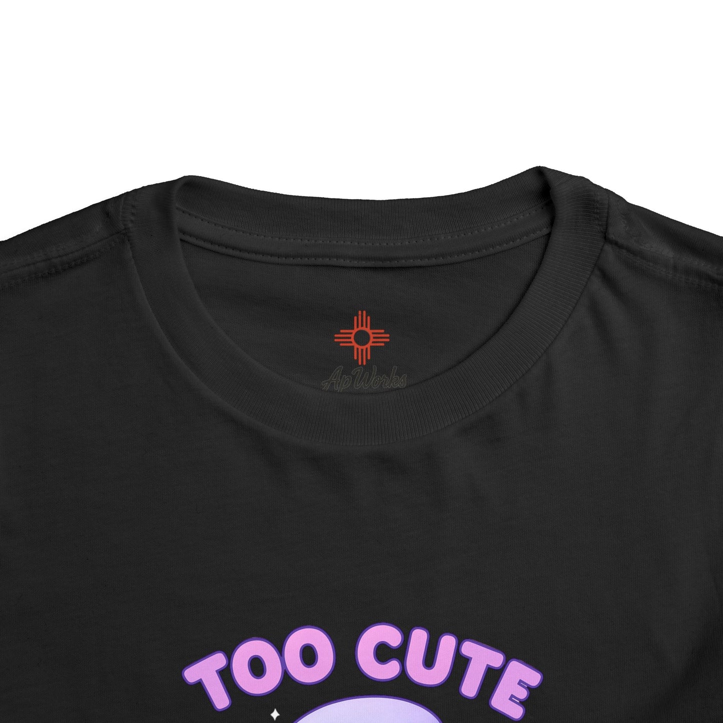 Too Cute To Spook Toddler Short Sleeve Tee – Kawaii Ghost Skateboard Halloween Shirt