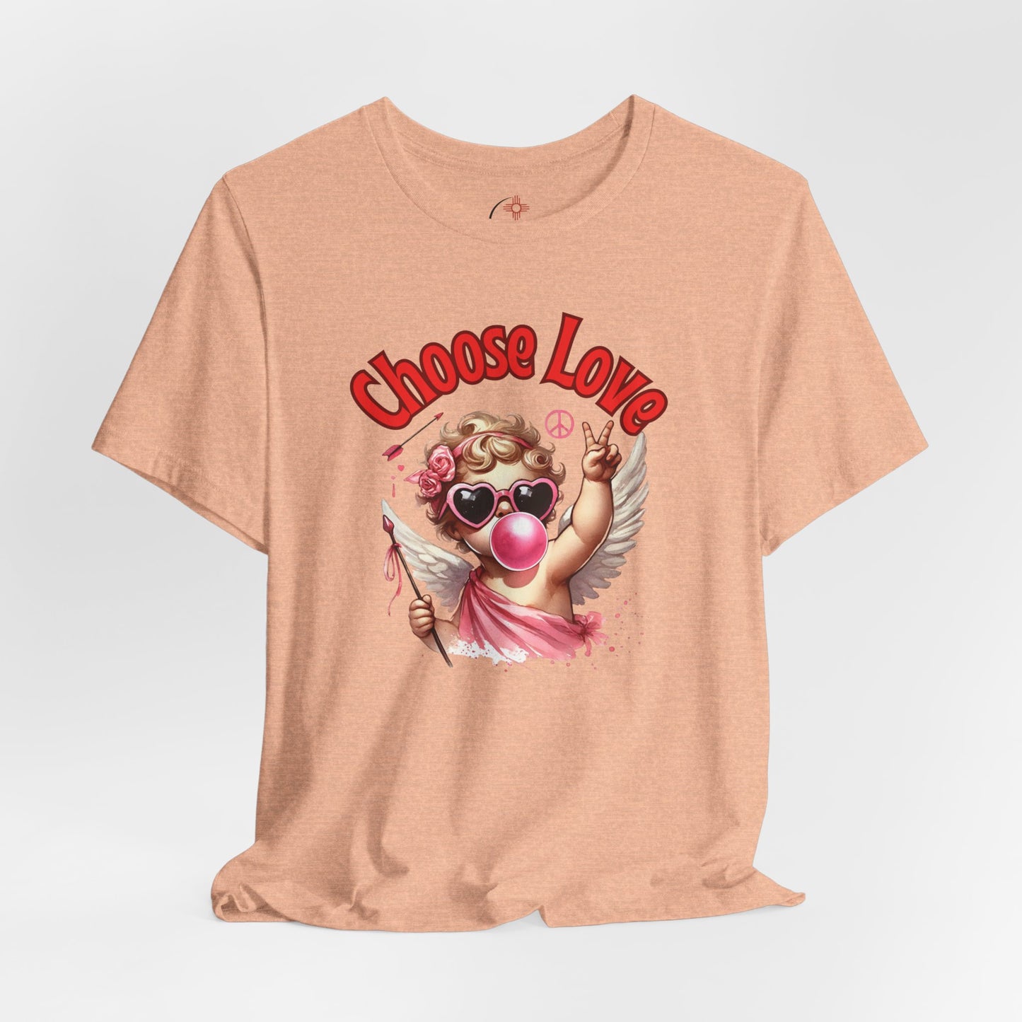 Choose Love Cupid T-Shirt – Peace & Love Valentine Graphic Tee