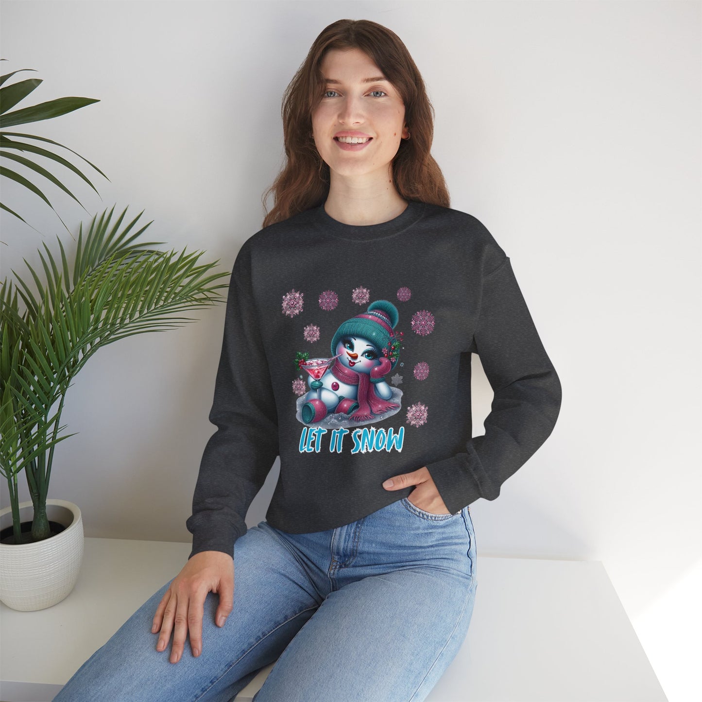 Let It Snow Shirt – Glam Snowwoman Christmas Tee