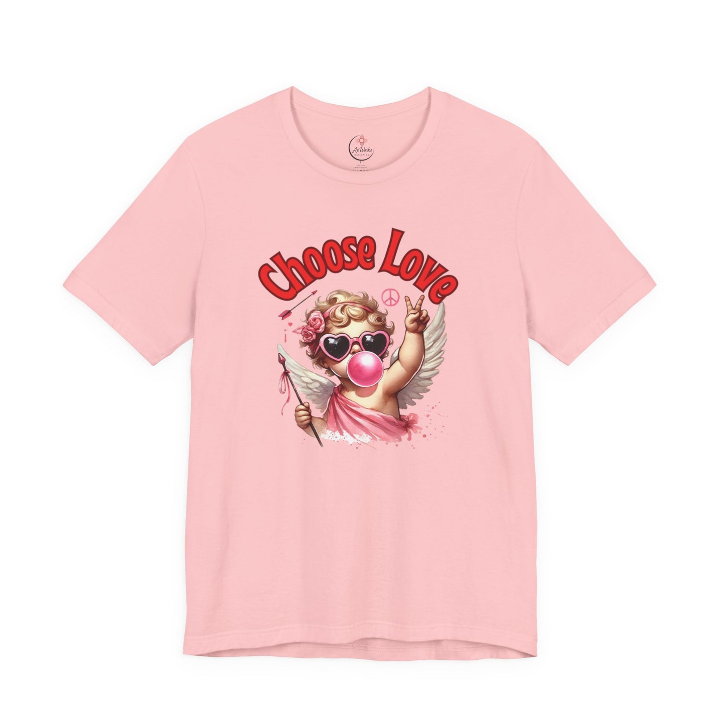 Choose Love Cupid T-Shirt – Peace & Love Valentine Graphic Tee