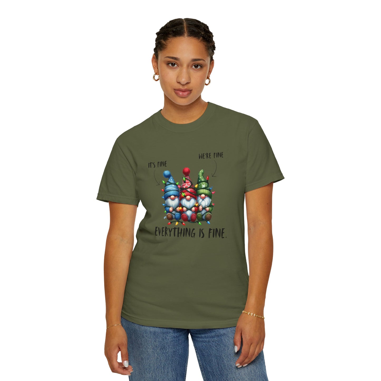 Christmas Gnomes Shirt – Cute Holiday Lights Graphic Tee