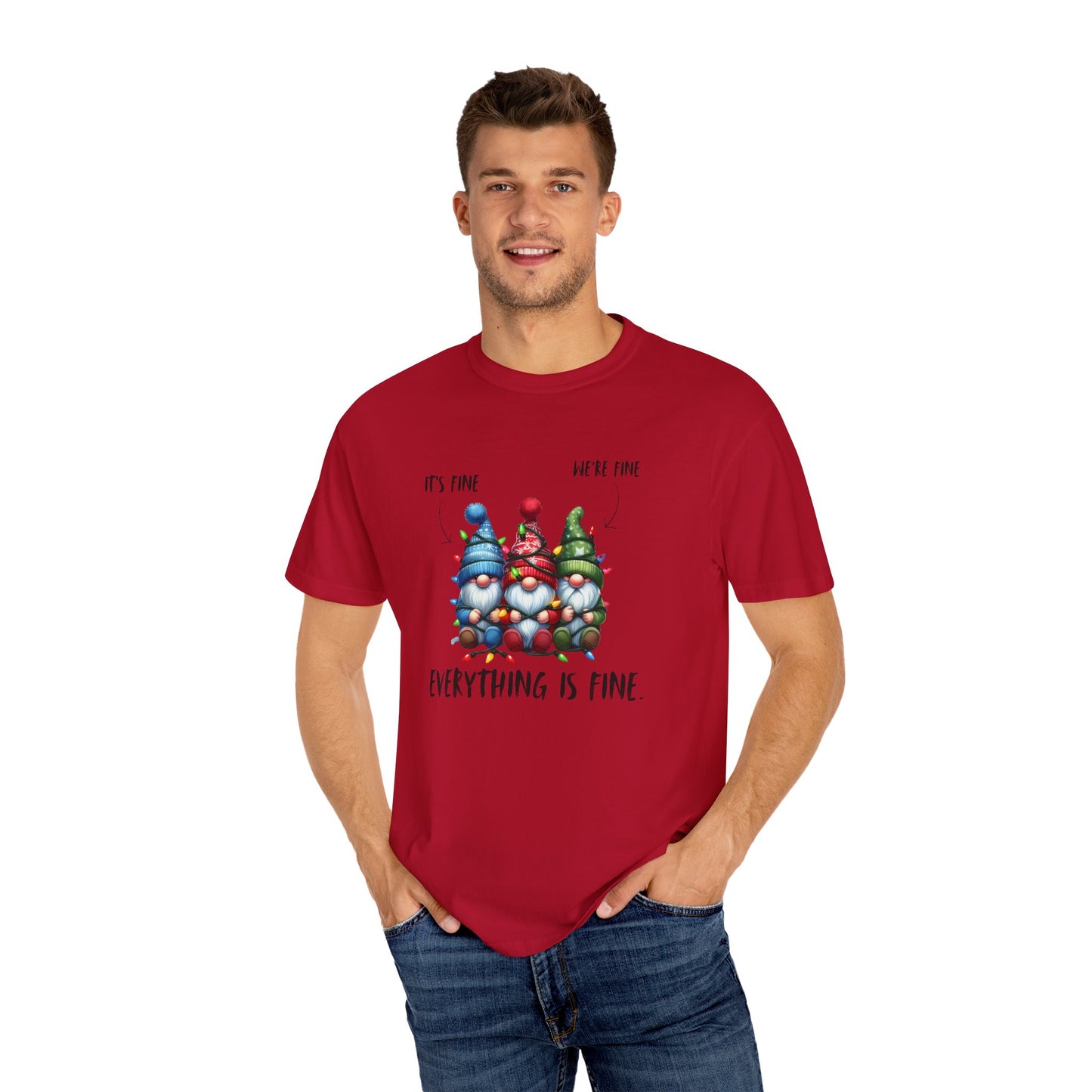Christmas Gnomes Shirt – Cute Holiday Lights Graphic Tee
