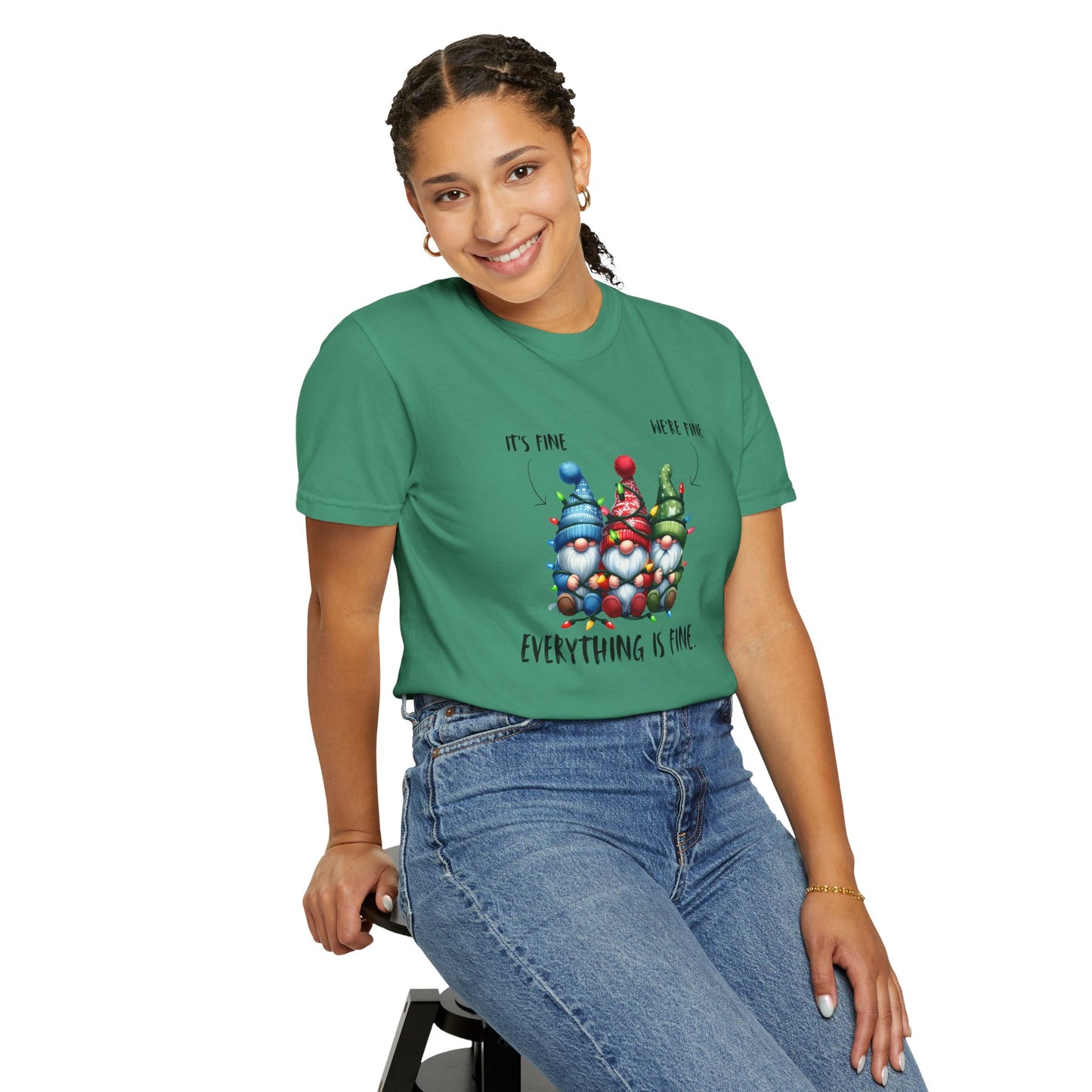Christmas Gnomes Shirt – Cute Holiday Lights Graphic Tee