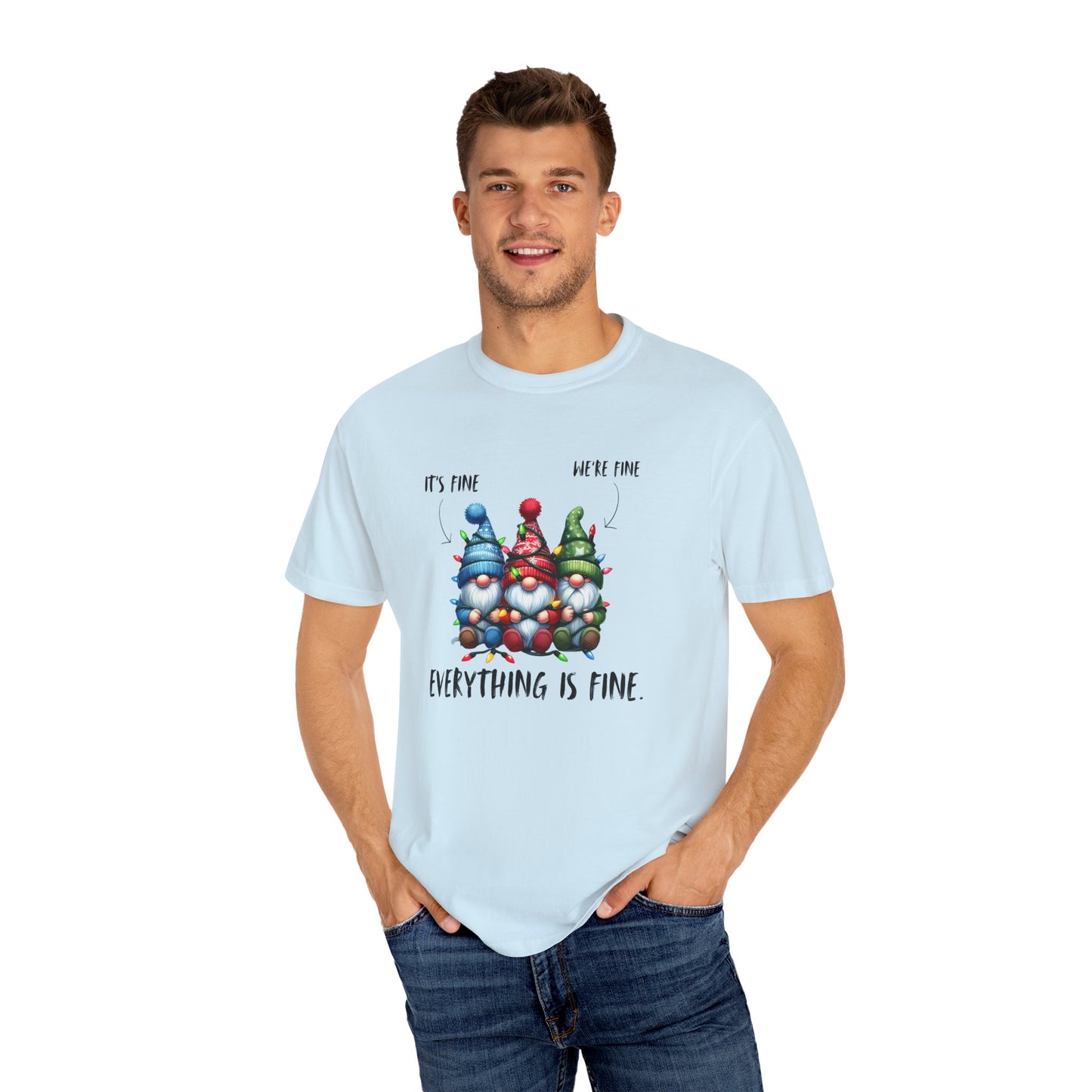 Christmas Gnomes Shirt – Cute Holiday Lights Graphic Tee