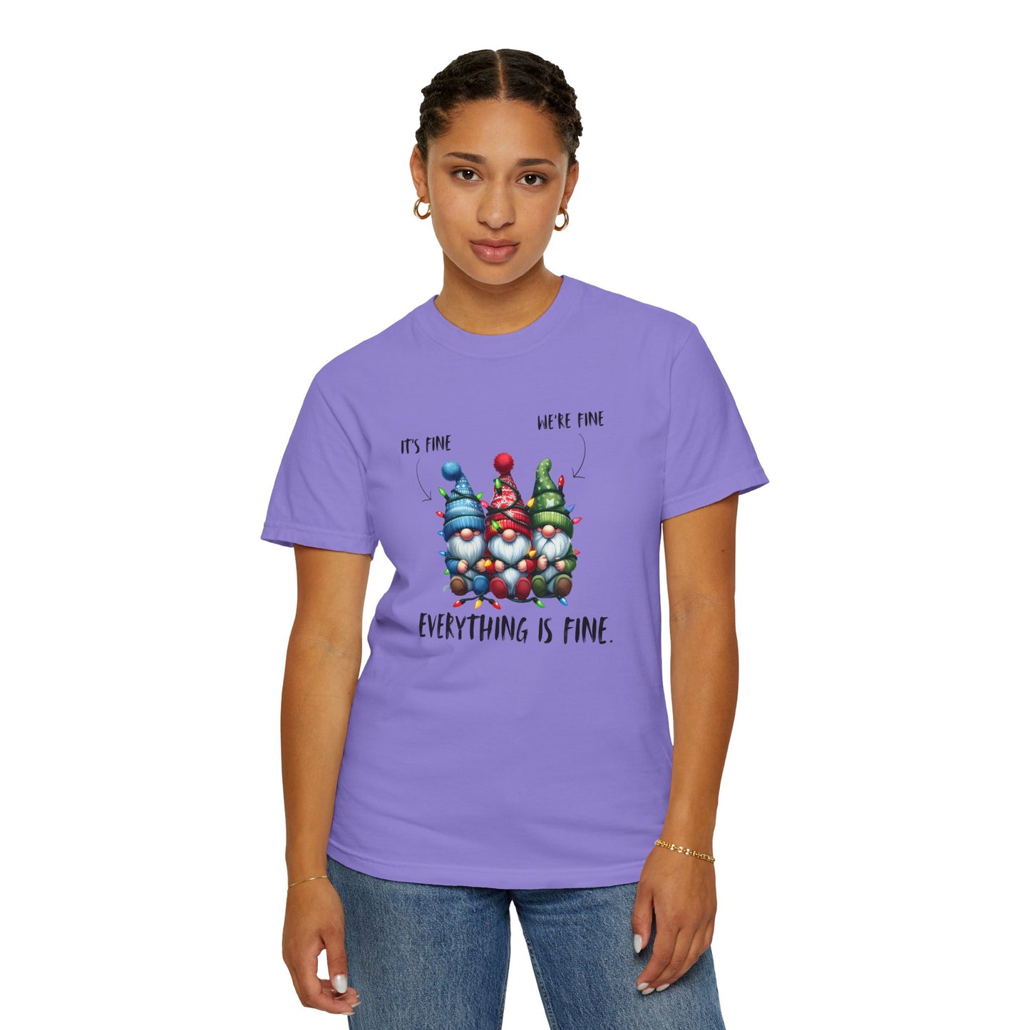 Christmas Gnomes Shirt – Cute Holiday Lights Graphic Tee