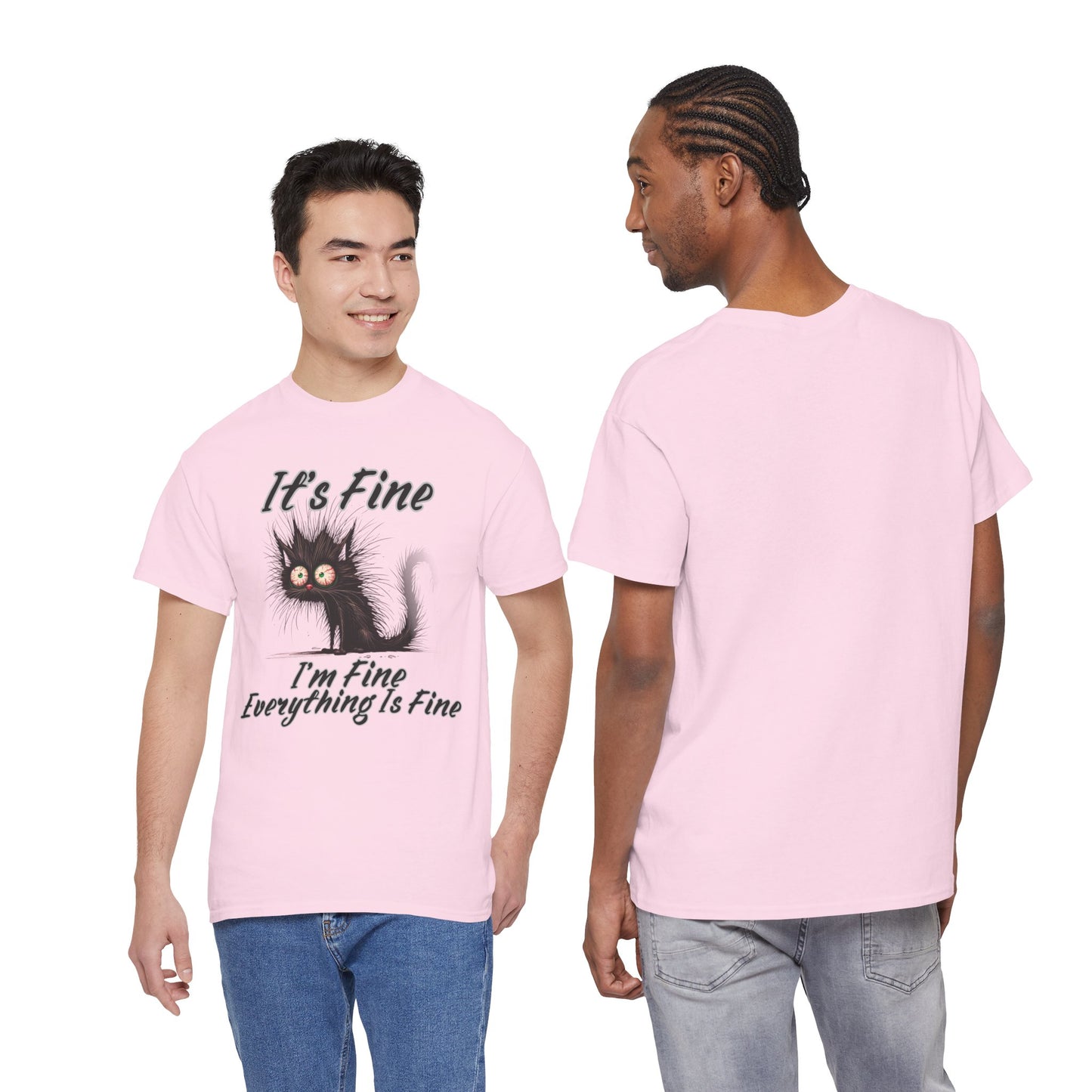 “It’s Fine, I’m Fine, Everything Is Fine” Funny Stressed Cat Shirt