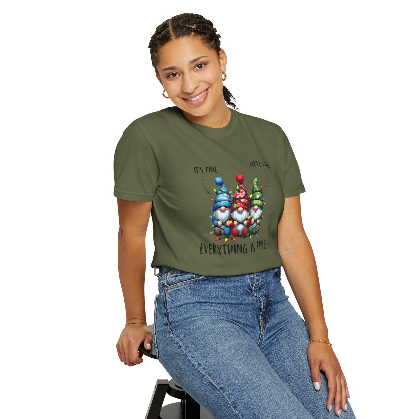 Christmas Gnomes Shirt – Cute Holiday Lights Graphic Tee