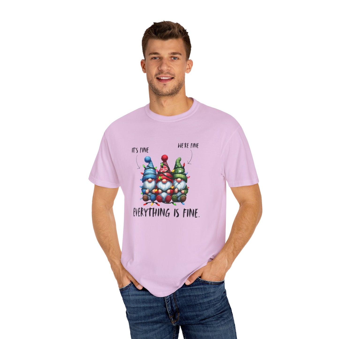 Christmas Gnomes Shirt – Cute Holiday Lights Graphic Tee