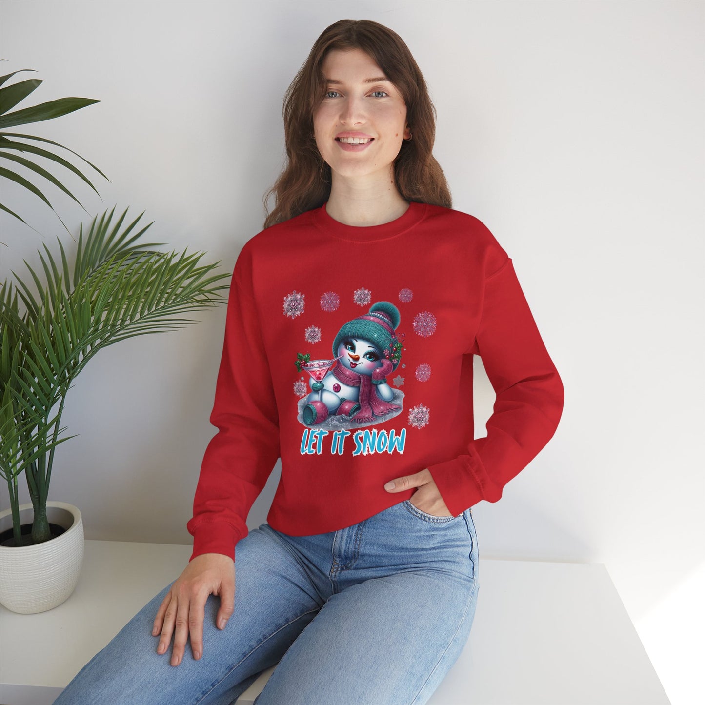 Let It Snow Shirt – Glam Snowwoman Christmas Tee