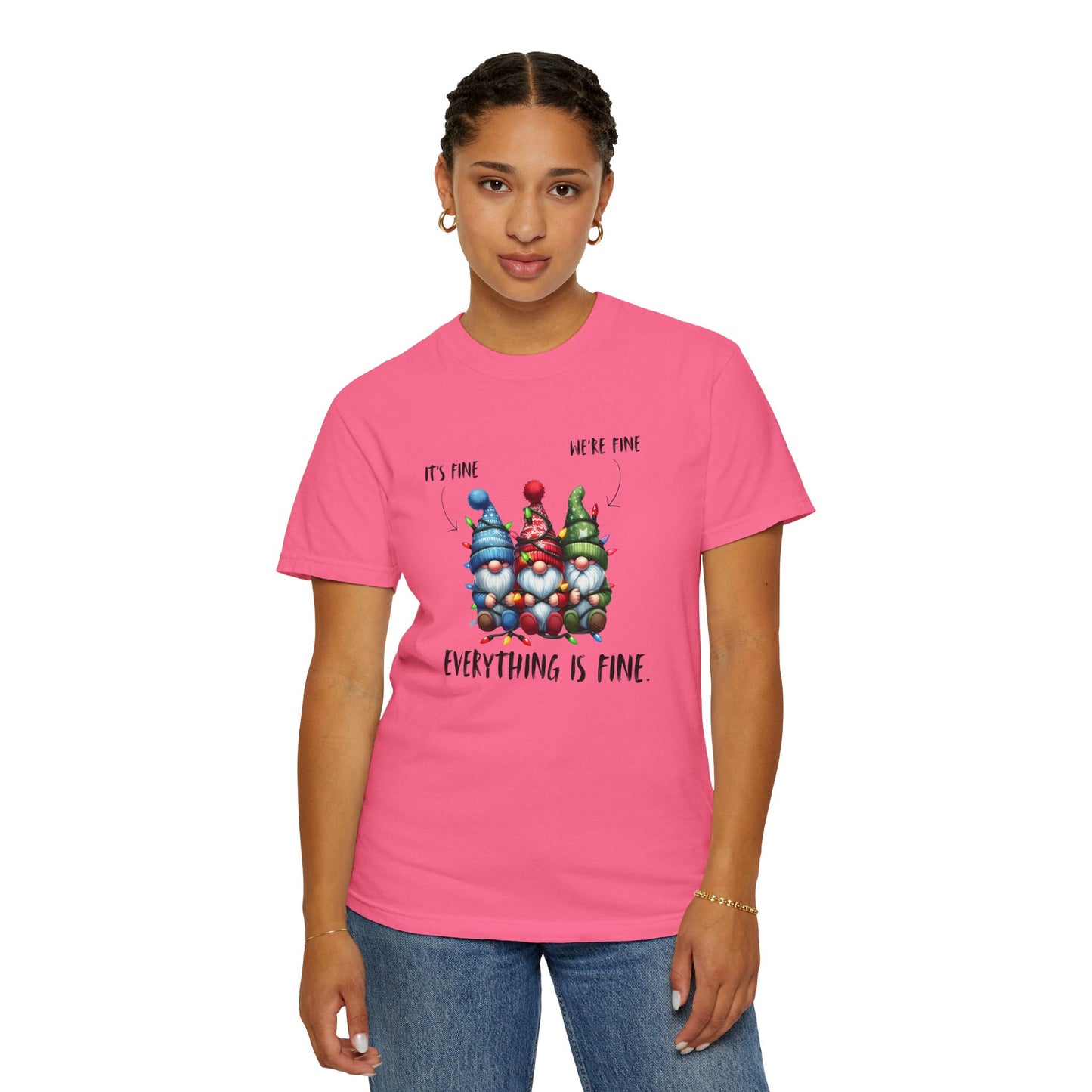 Christmas Gnomes Shirt – Cute Holiday Lights Graphic Tee