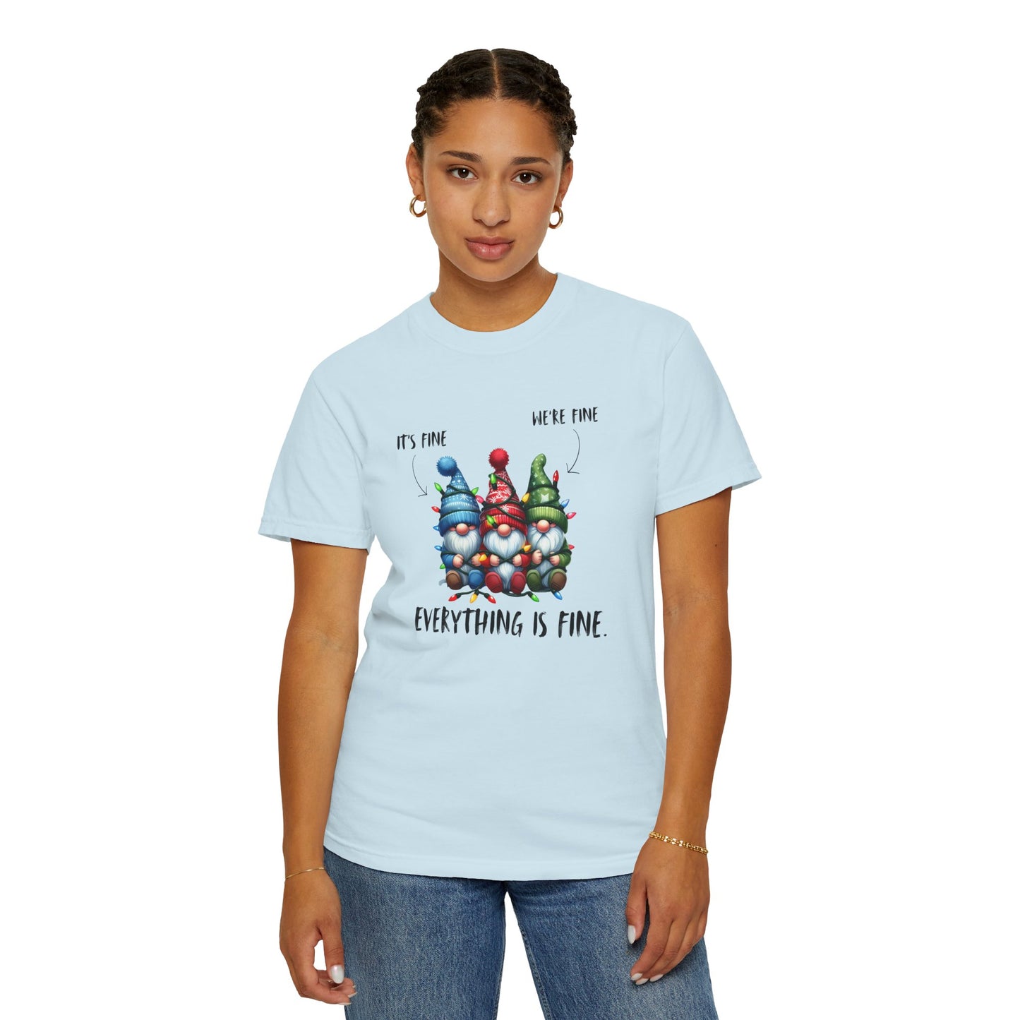 Christmas Gnomes Shirt – Cute Holiday Lights Graphic Tee