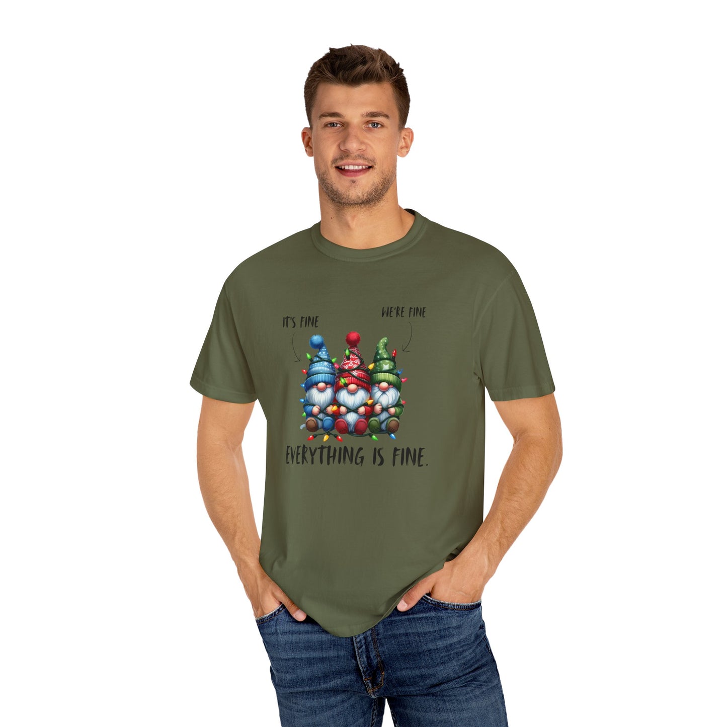 Christmas Gnomes Shirt – Cute Holiday Lights Graphic Tee