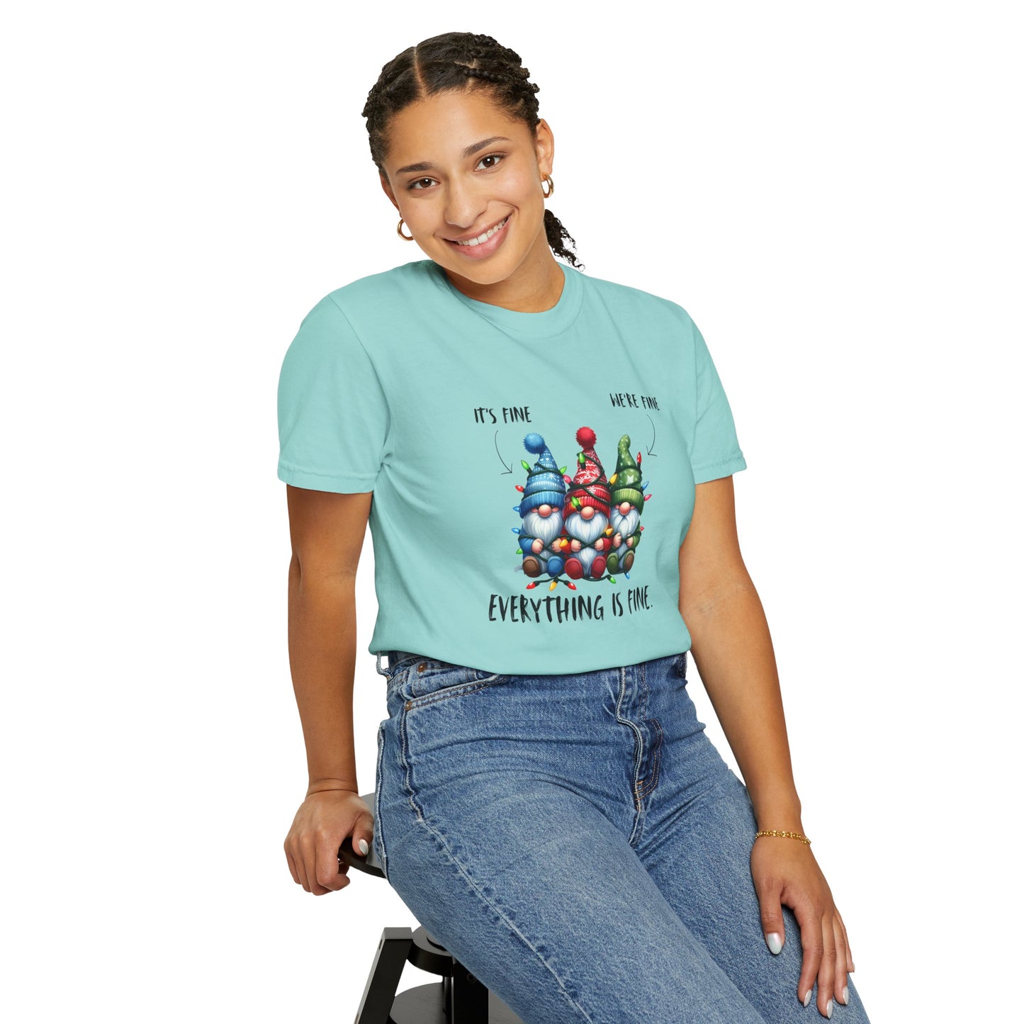 Christmas Gnomes Shirt – Cute Holiday Lights Graphic Tee