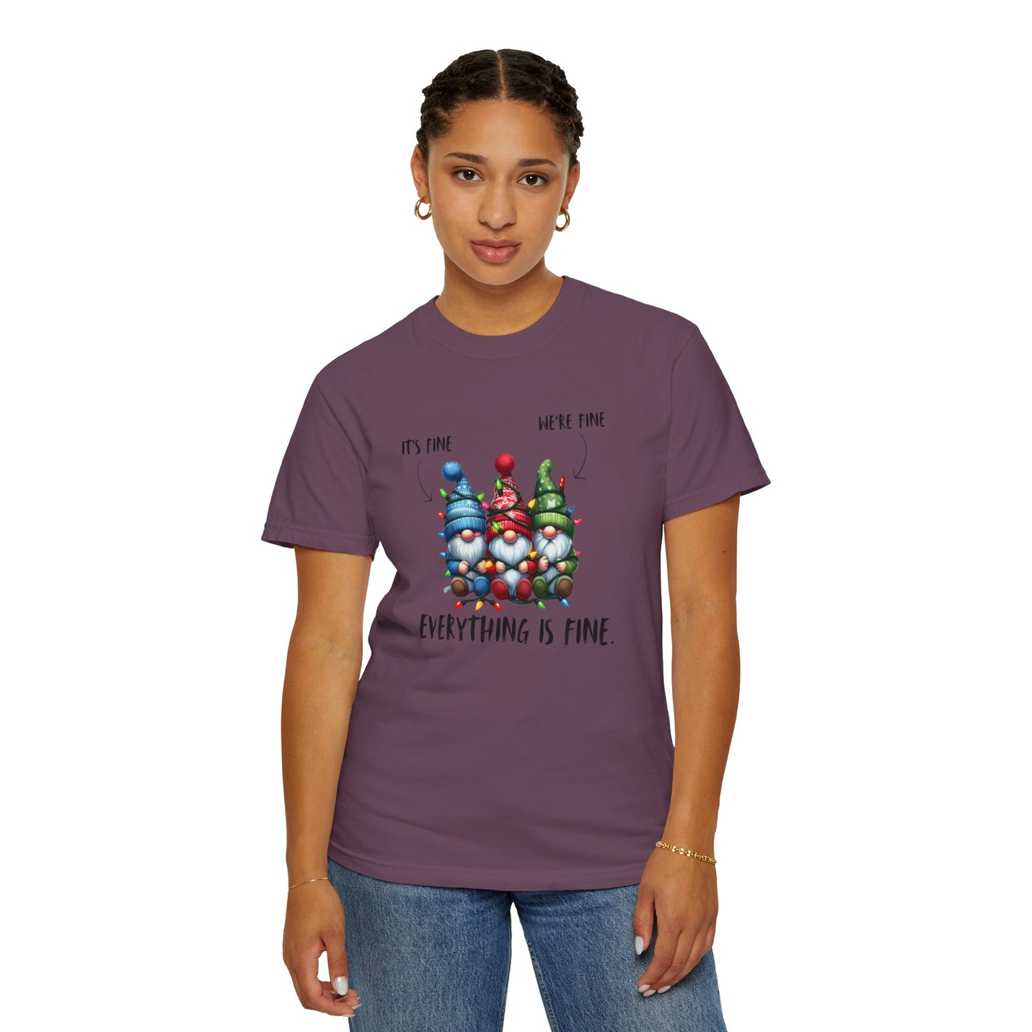 Christmas Gnomes Shirt – Cute Holiday Lights Graphic Tee