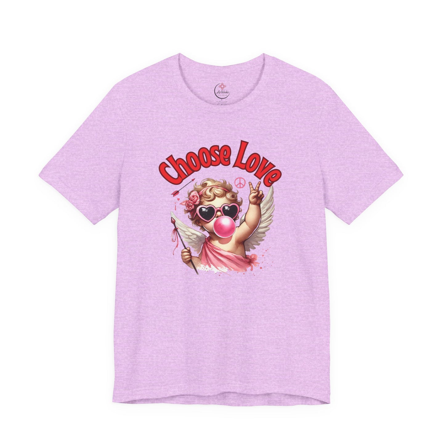 Choose Love Cupid T-Shirt – Peace & Love Valentine Graphic Tee