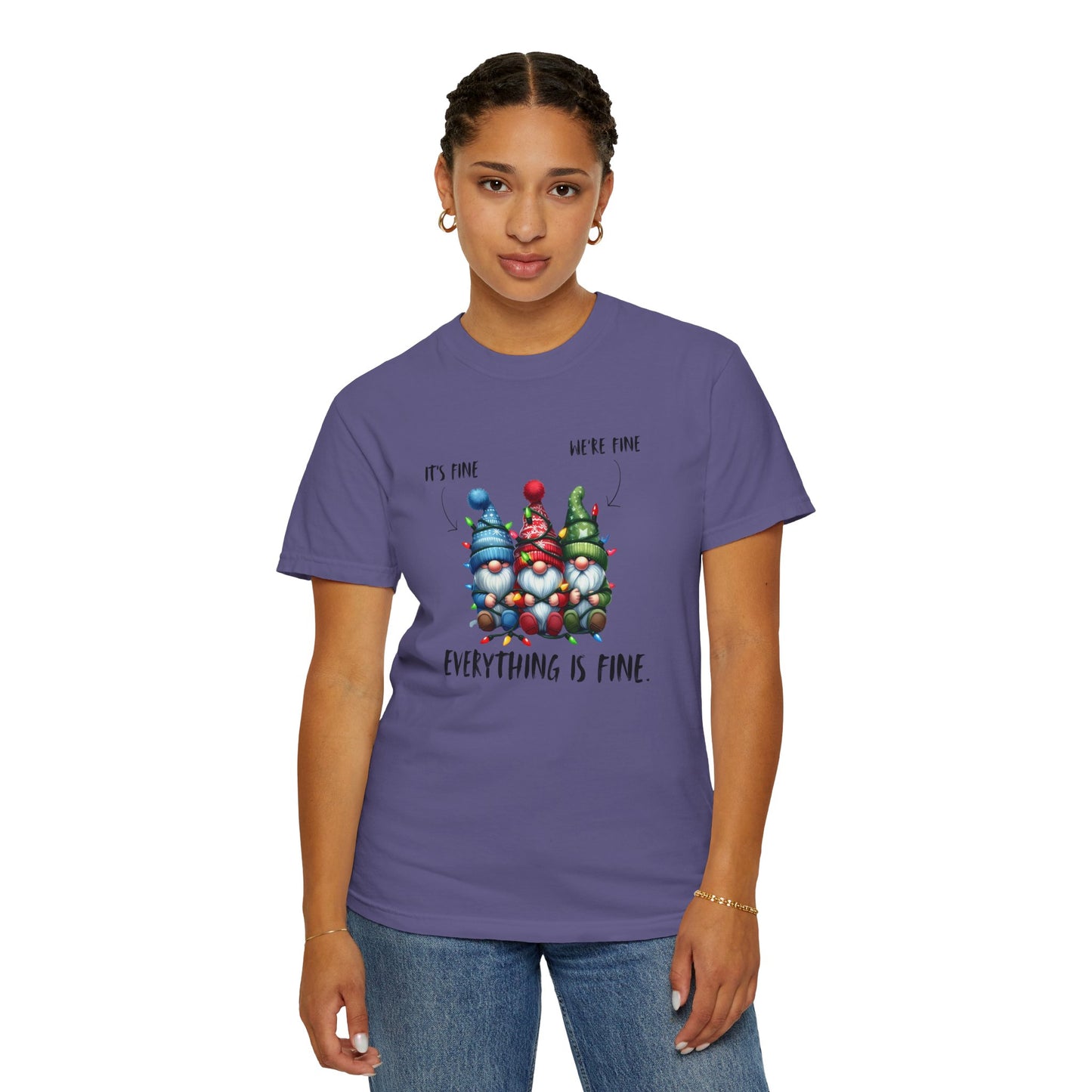 Christmas Gnomes Shirt – Cute Holiday Lights Graphic Tee