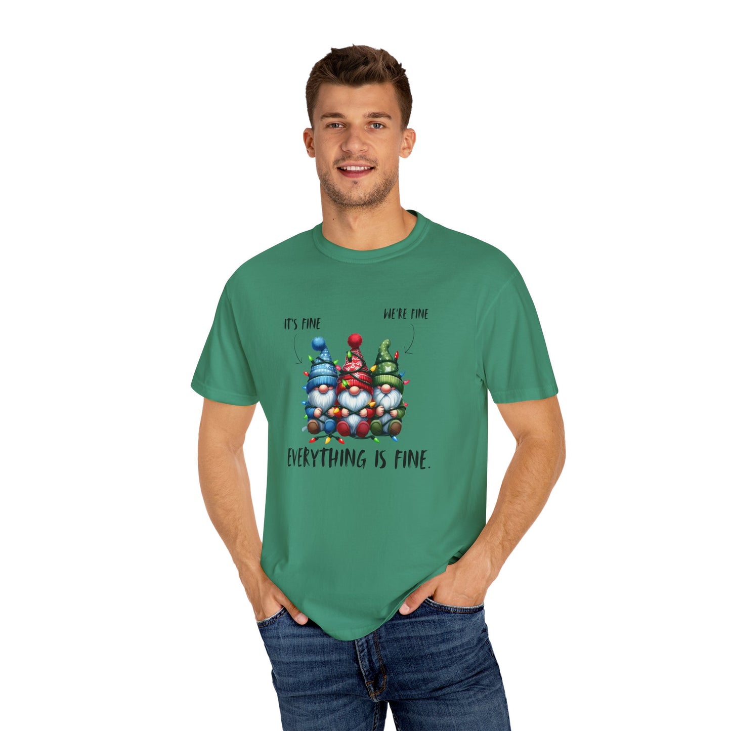 Christmas Gnomes Shirt – Cute Holiday Lights Graphic Tee